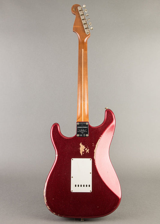 Fender Custom Shop 50s DUALMAG II Stratocaster Relic 2025, Red Sparkle