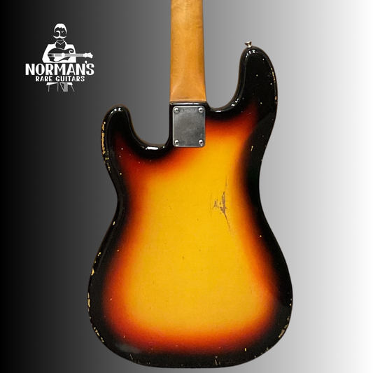 1965 Fender Precision Bass Sunburst W/ 1965 Jazz Bass Neck