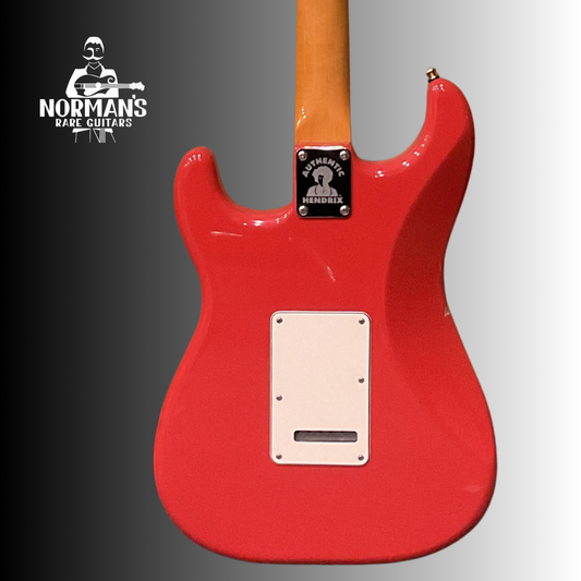 2017 Fender Hendrix Stratocaster Monterrey Fiesta Red Painted
