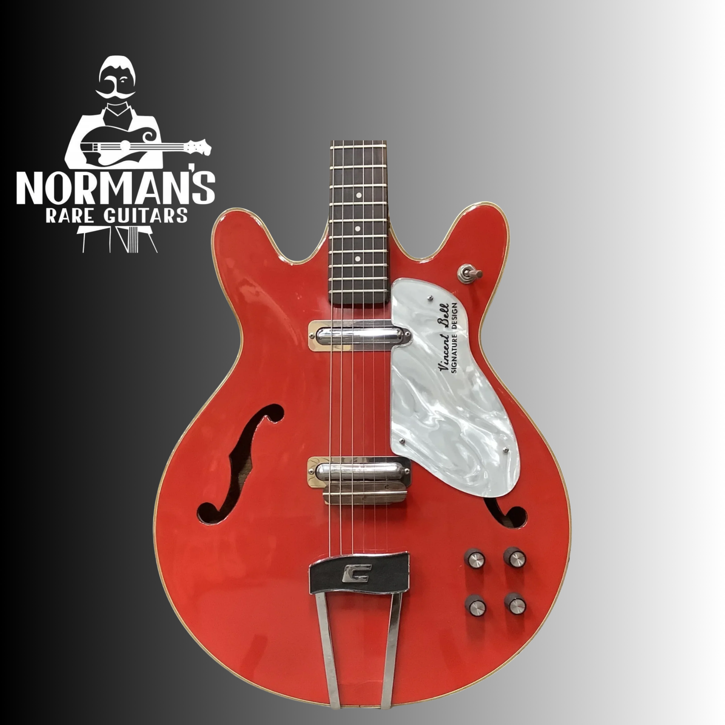 Coral Firefly Vincent Bell Guitar Red