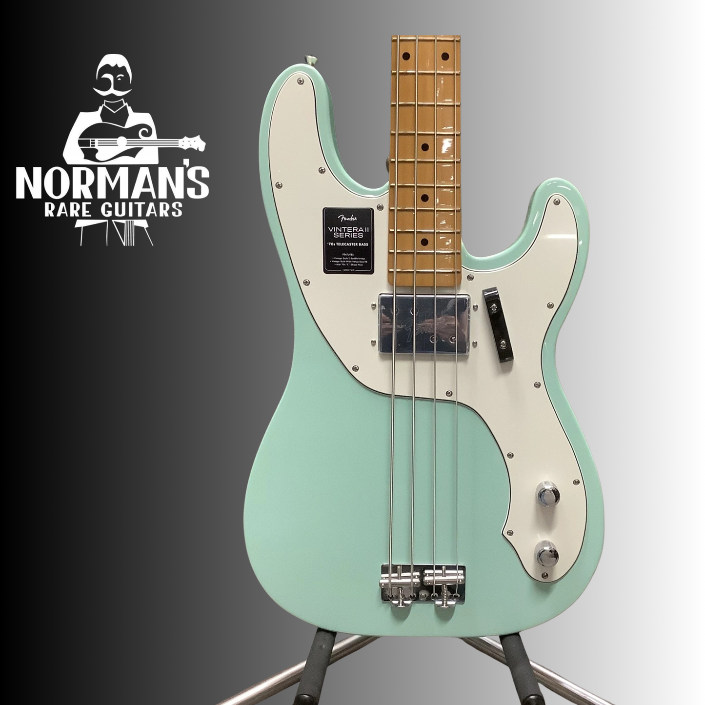 2023 Fender Vintera II '70s Telecaster Bass Surf Green