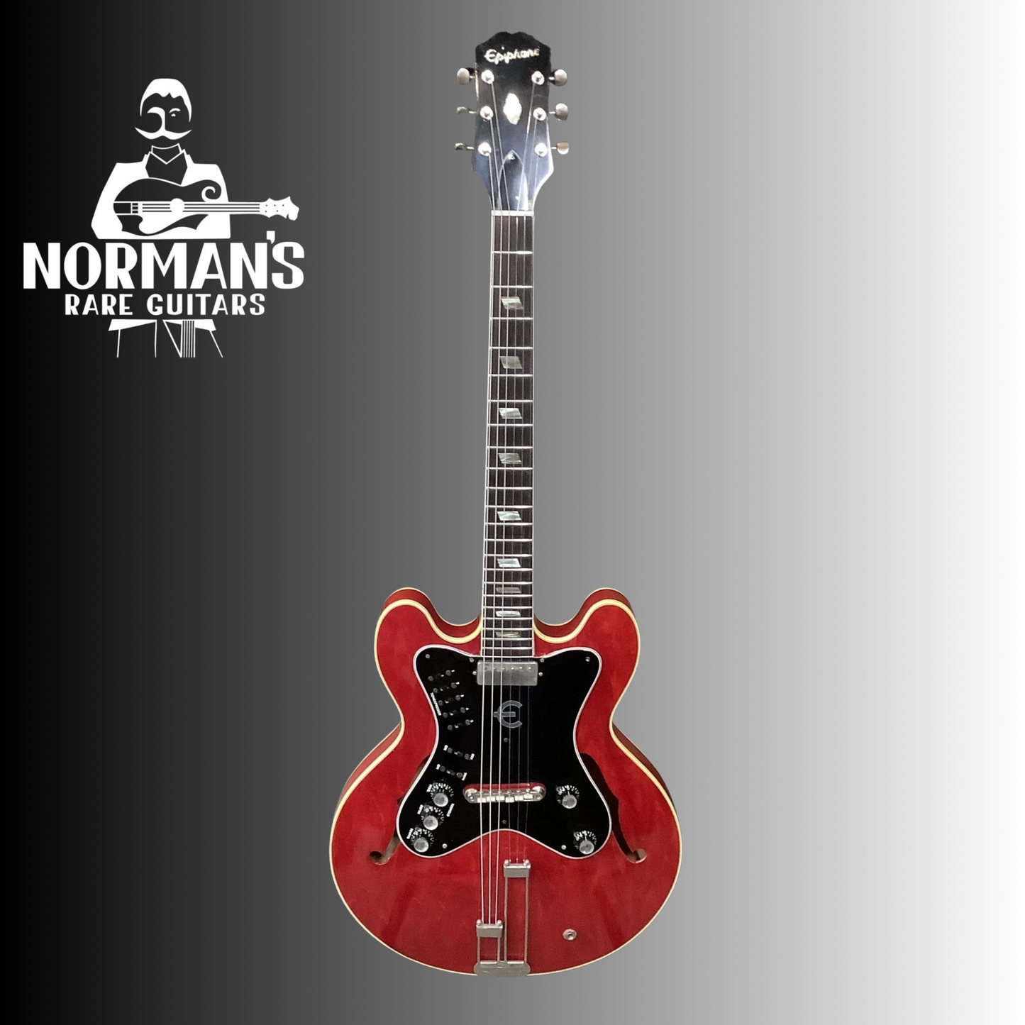 1963 Epiphone Professional Thinline Electric Guitar Cherry With EA-7P Amp