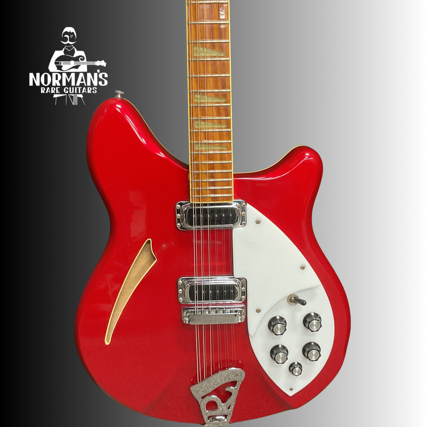 1986 Rickenbacker 360-12 Cardinal Red George Harrison Roger McGuinn Style Rare Find!
