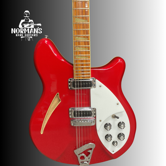 1986 Rickenbacker 360-12 Cardinal Red George Harrison Roger McGuinn Style Rare Find!