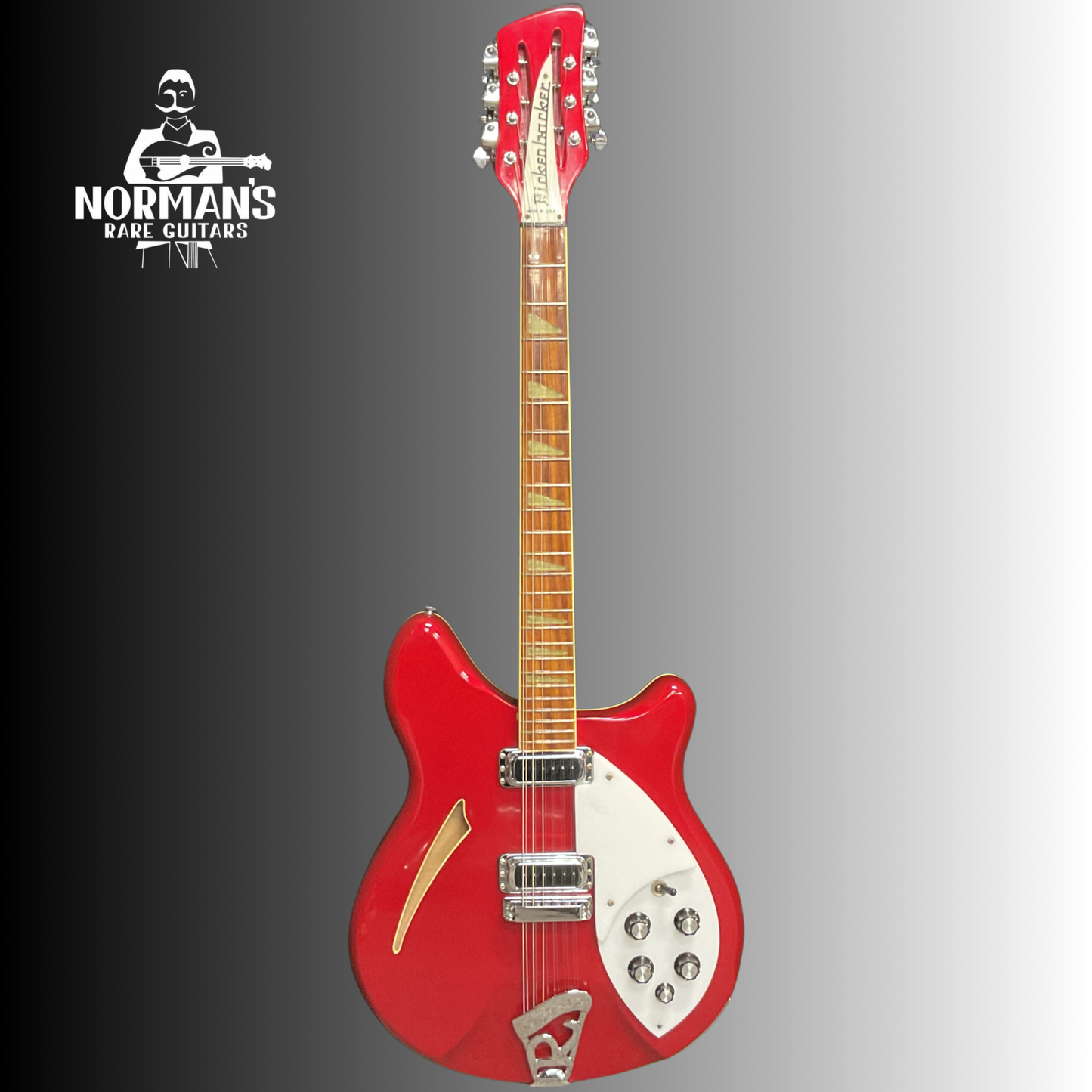 1986 Rickenbacker 360-12 Cardinal Red George Harrison Roger McGuinn Style Rare Find!