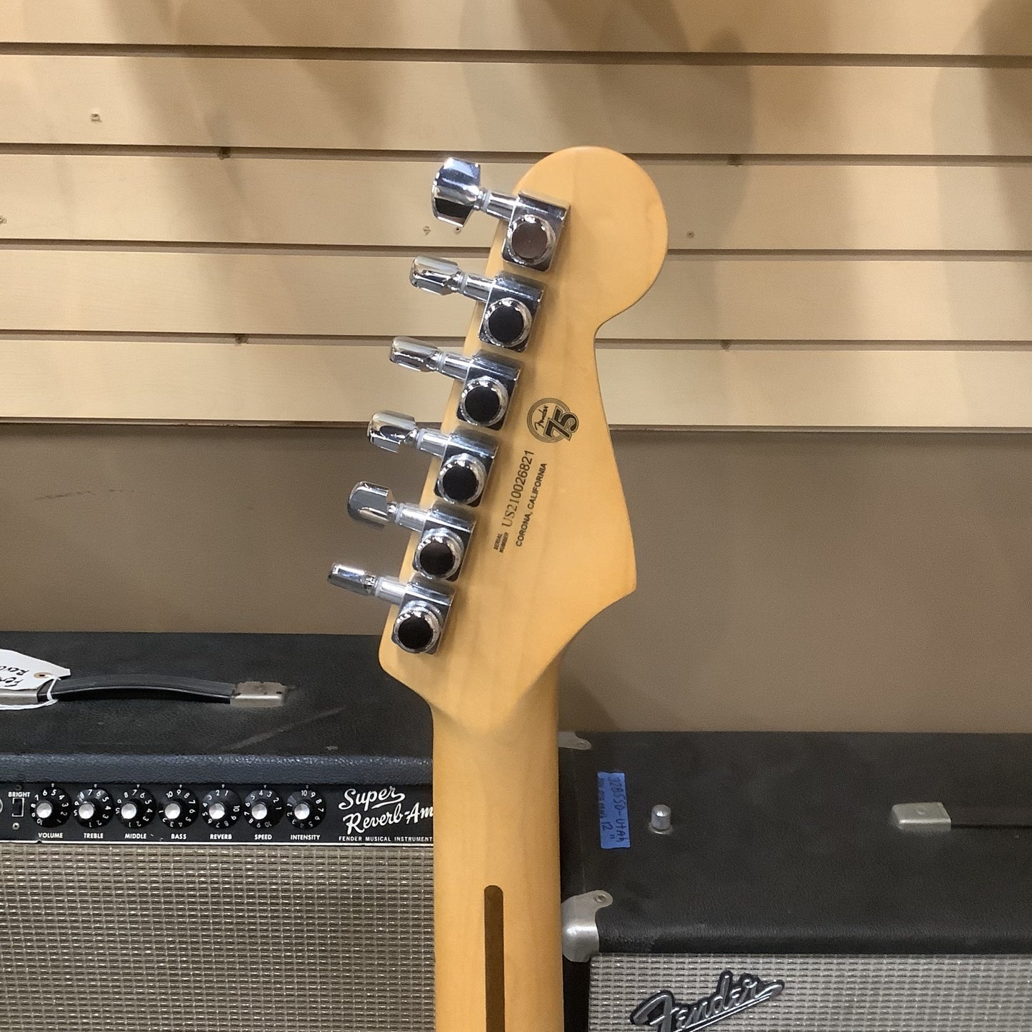 2021 Fender American Ultra Stratocaster Metallic Blue Left Handed