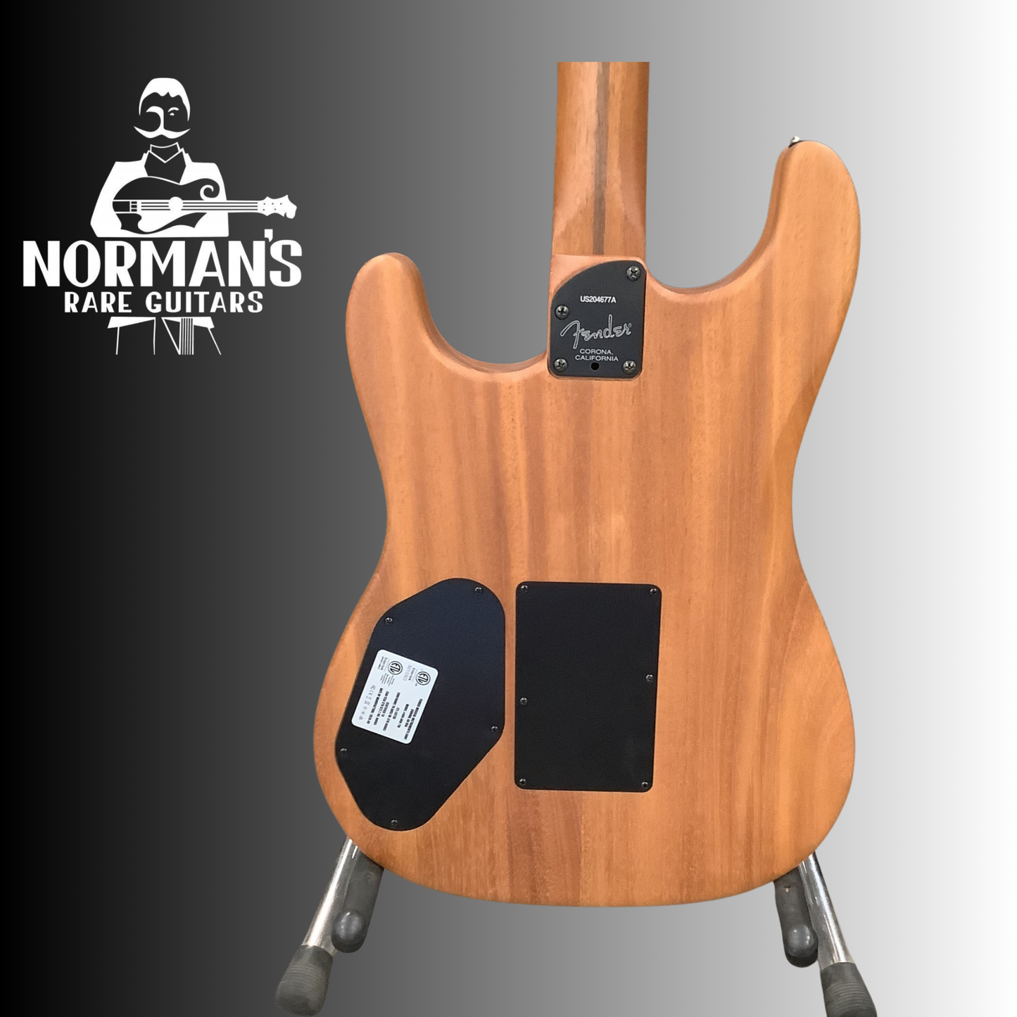 Used Fender Strat Acoustasonic Black Made In USA