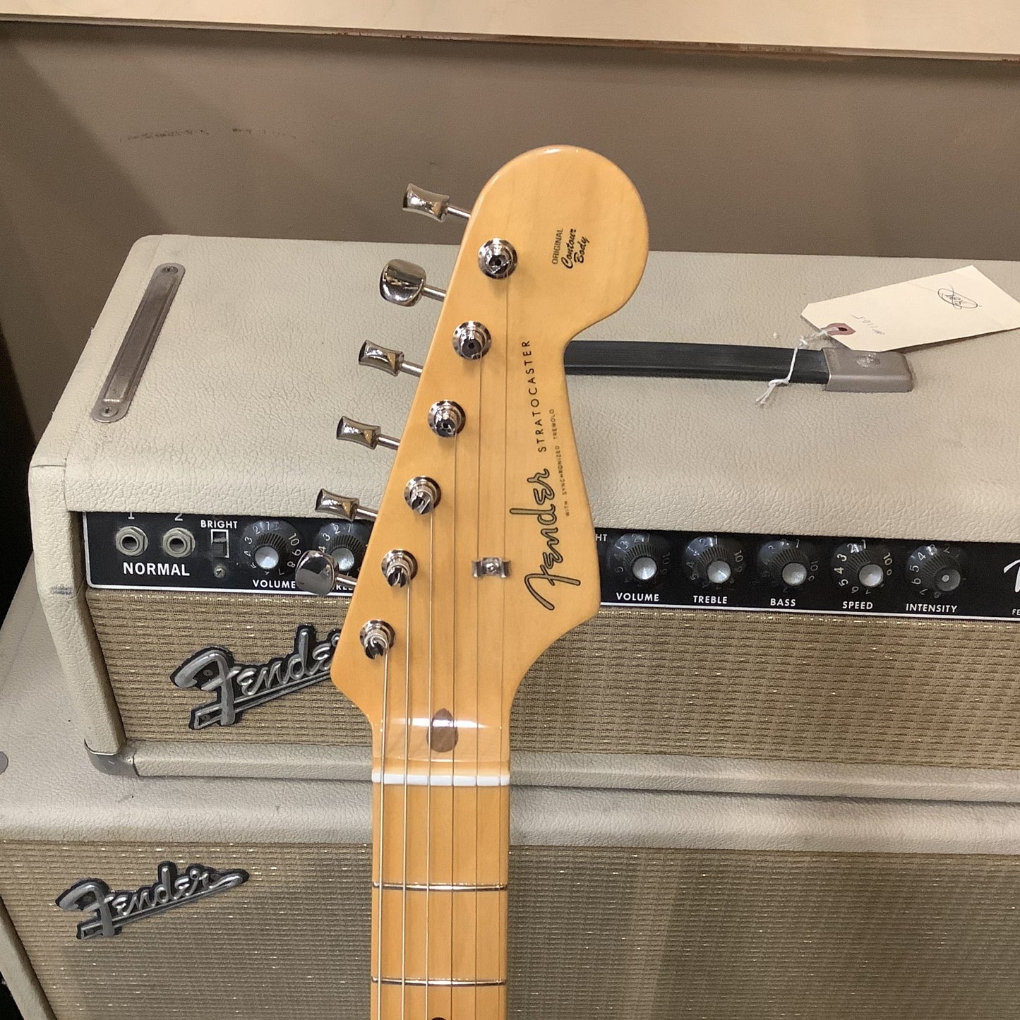 Brand New Fender AM Original 50's Stratocaster Maple Neck, Two Tone Sunburst