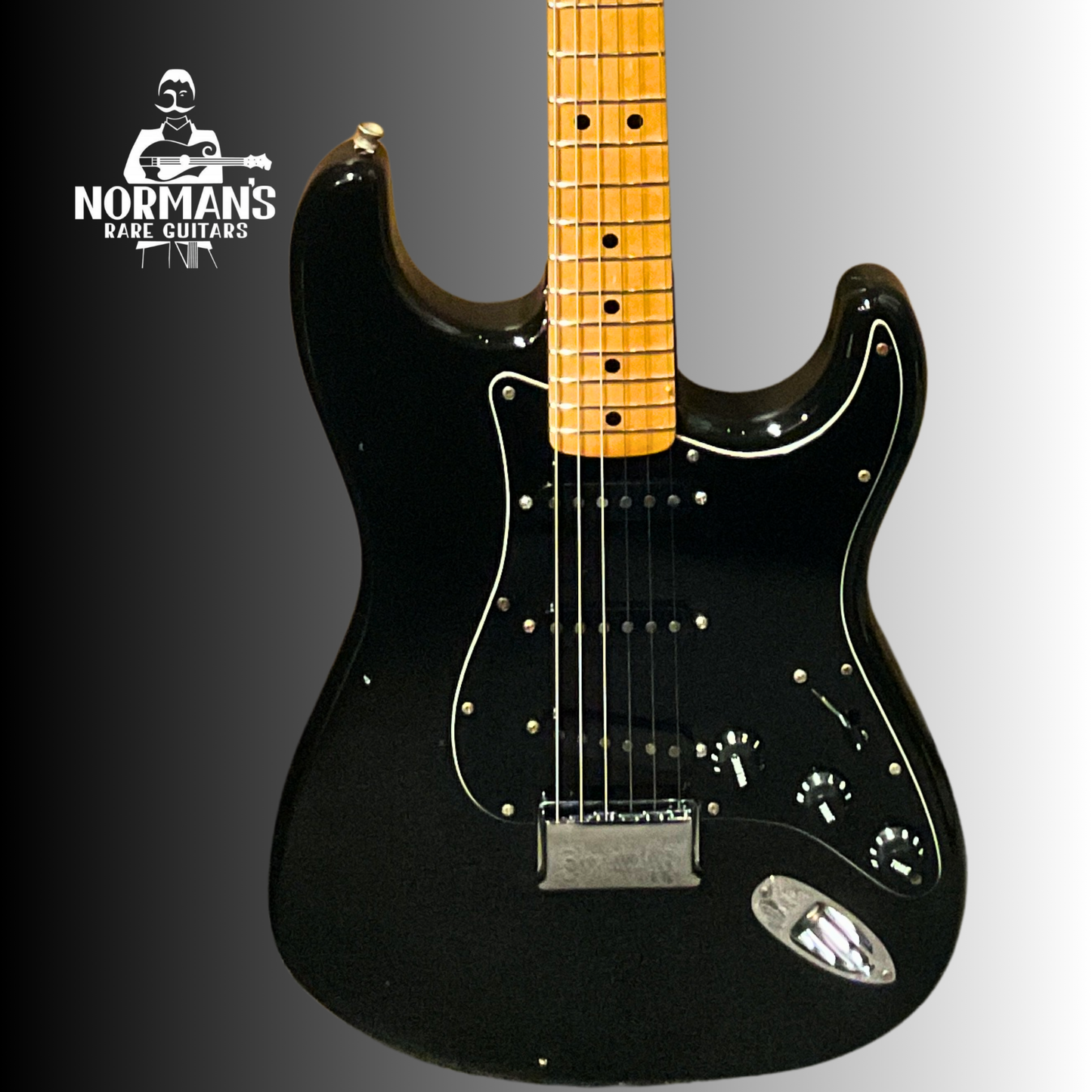 1977 Fender Stratocaster Hardtail Maple Neck Black