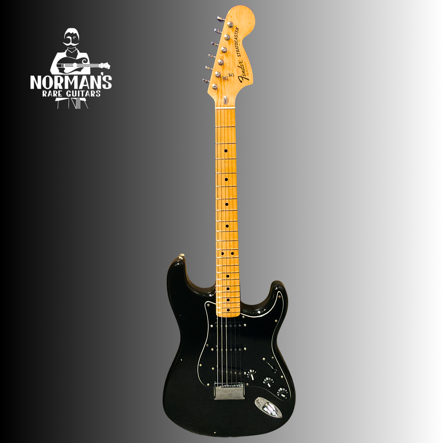1977 Fender Stratocaster Hardtail Maple Neck Black