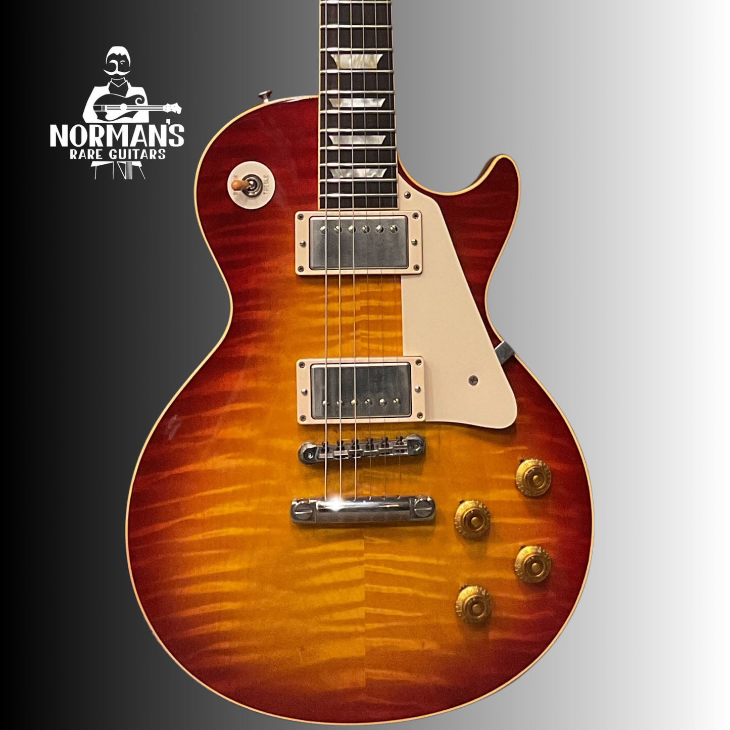 2006 Gibson Les Paul Standard '59 Reissue Electric Guitar Cherry Sunburst Flame Norman's Personal Stash!