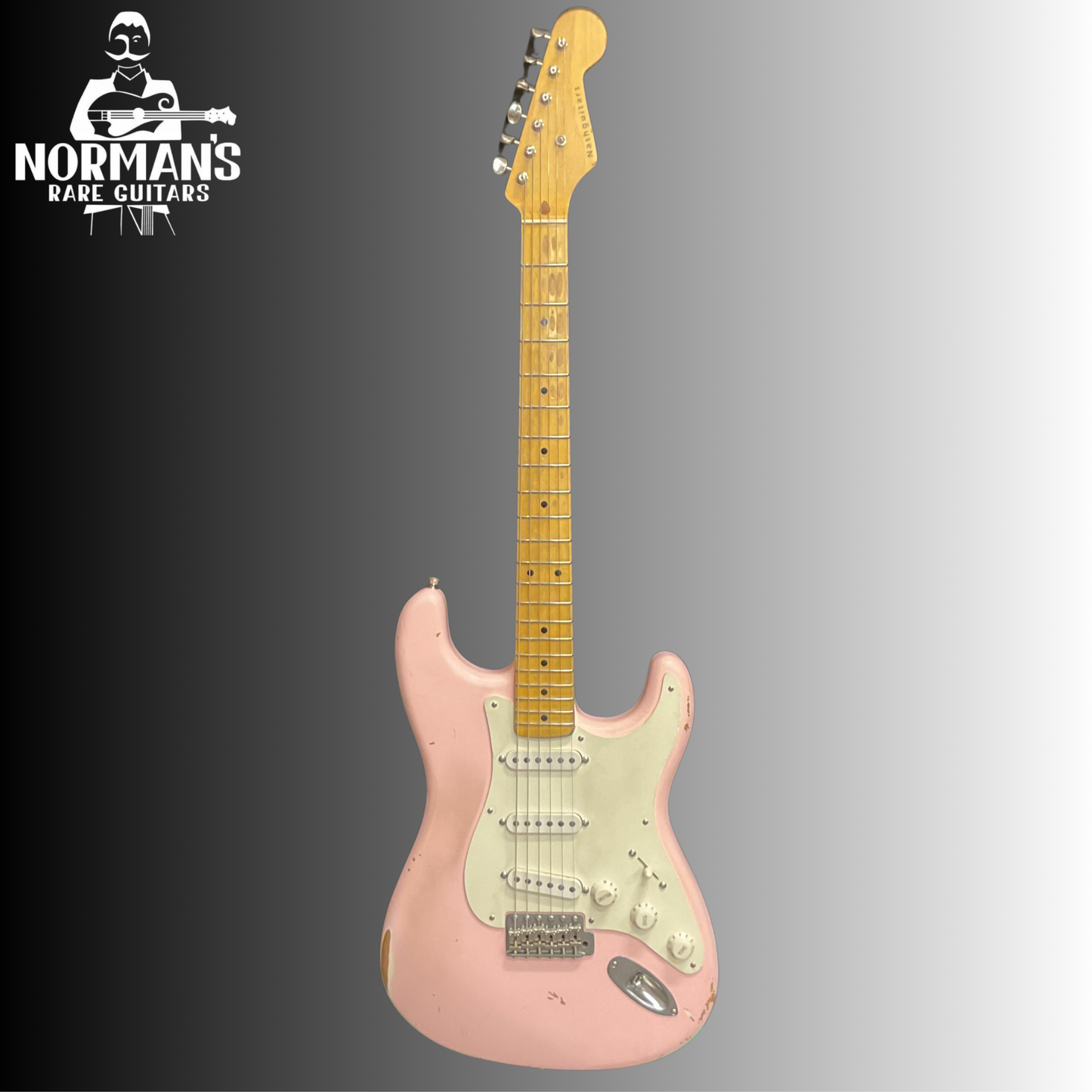 Nash Strat '57 Electric Guitar Shell Pink