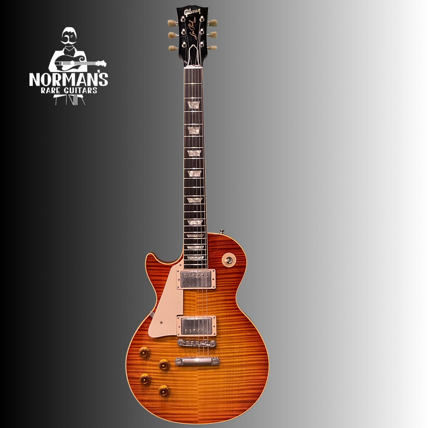 1998 Gibson Les Paul Standard R9 Left Handed Electric Guitar Sunburst Flame