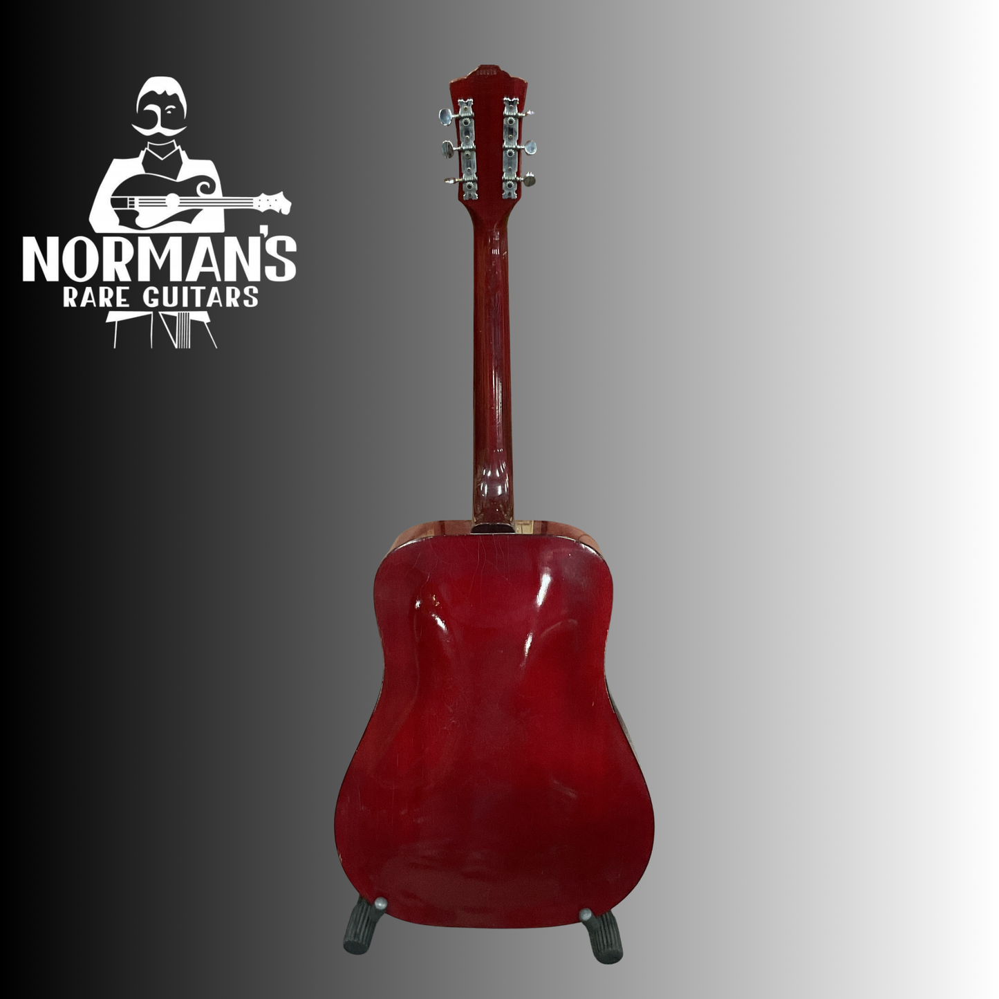 1974 Guild D-25C Cherry Red Acoustic Electric