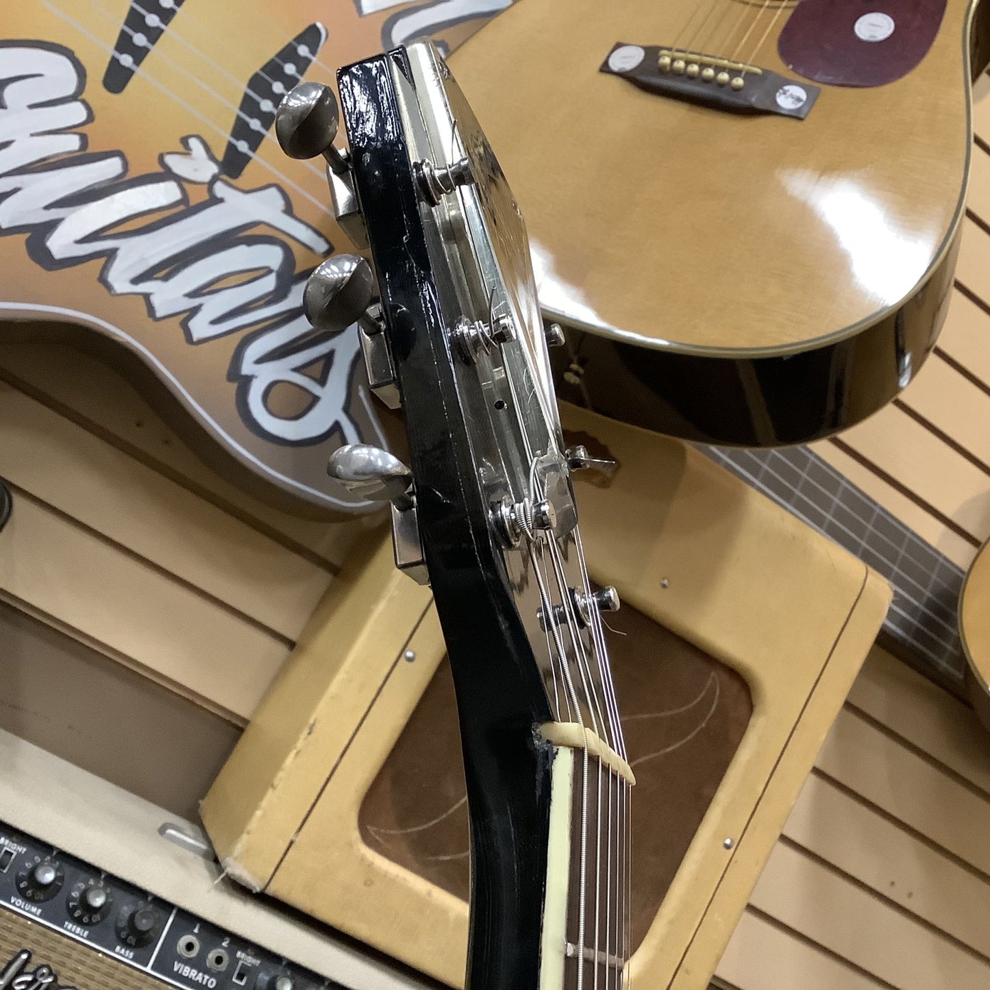 1950’s Kay Uptown Factory Black-Kelvinator Headstock