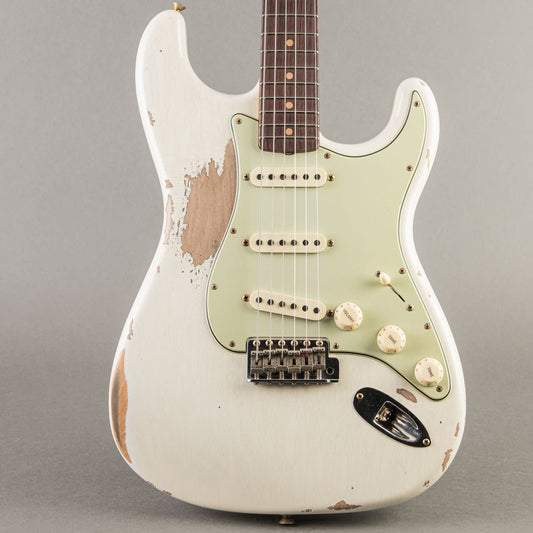 Fender Custom Shop Limited '64 L-series Stratocaster Heavy Relic 2025, Olympic White