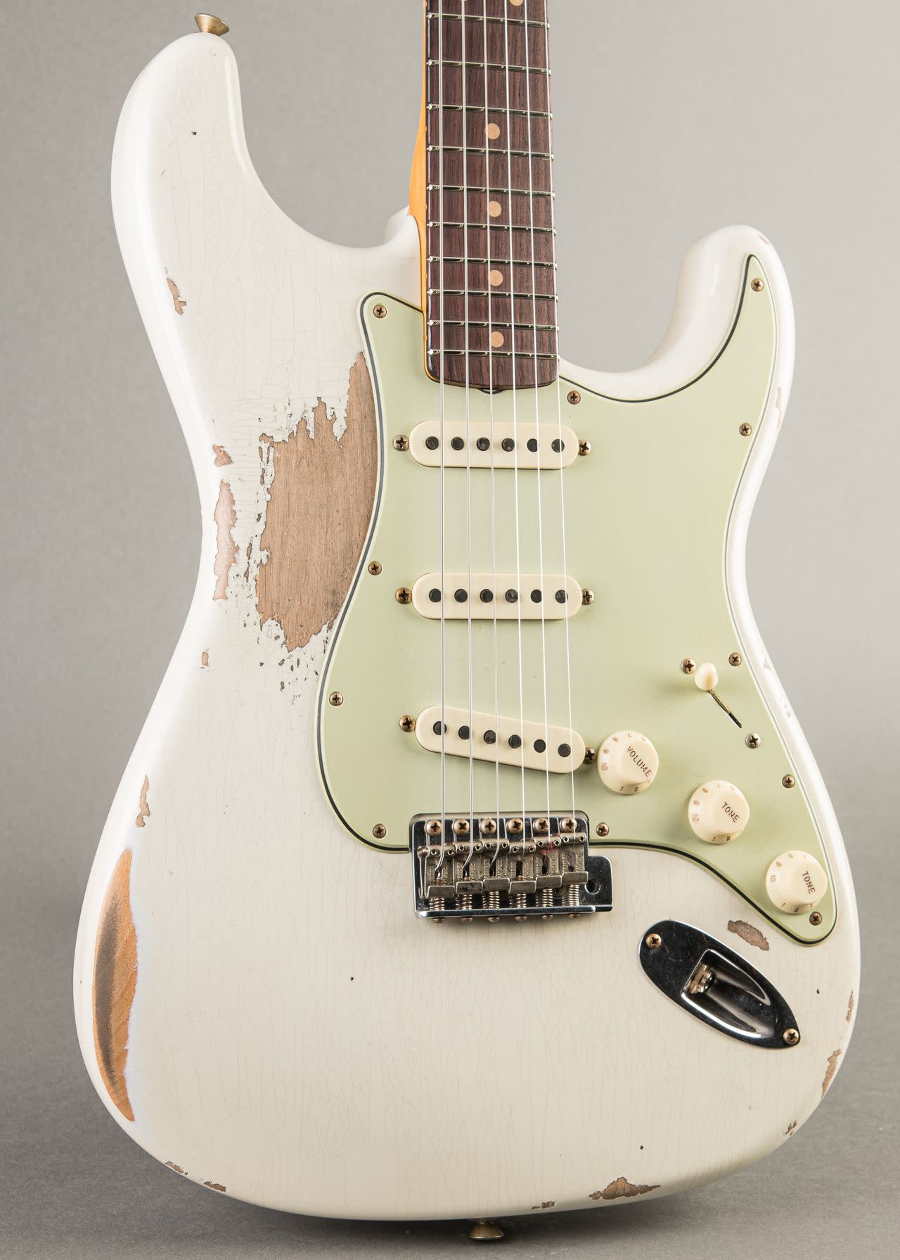 Fender Custom Shop Limited '64 L-series Stratocaster Heavy Relic 2025, Olympic White