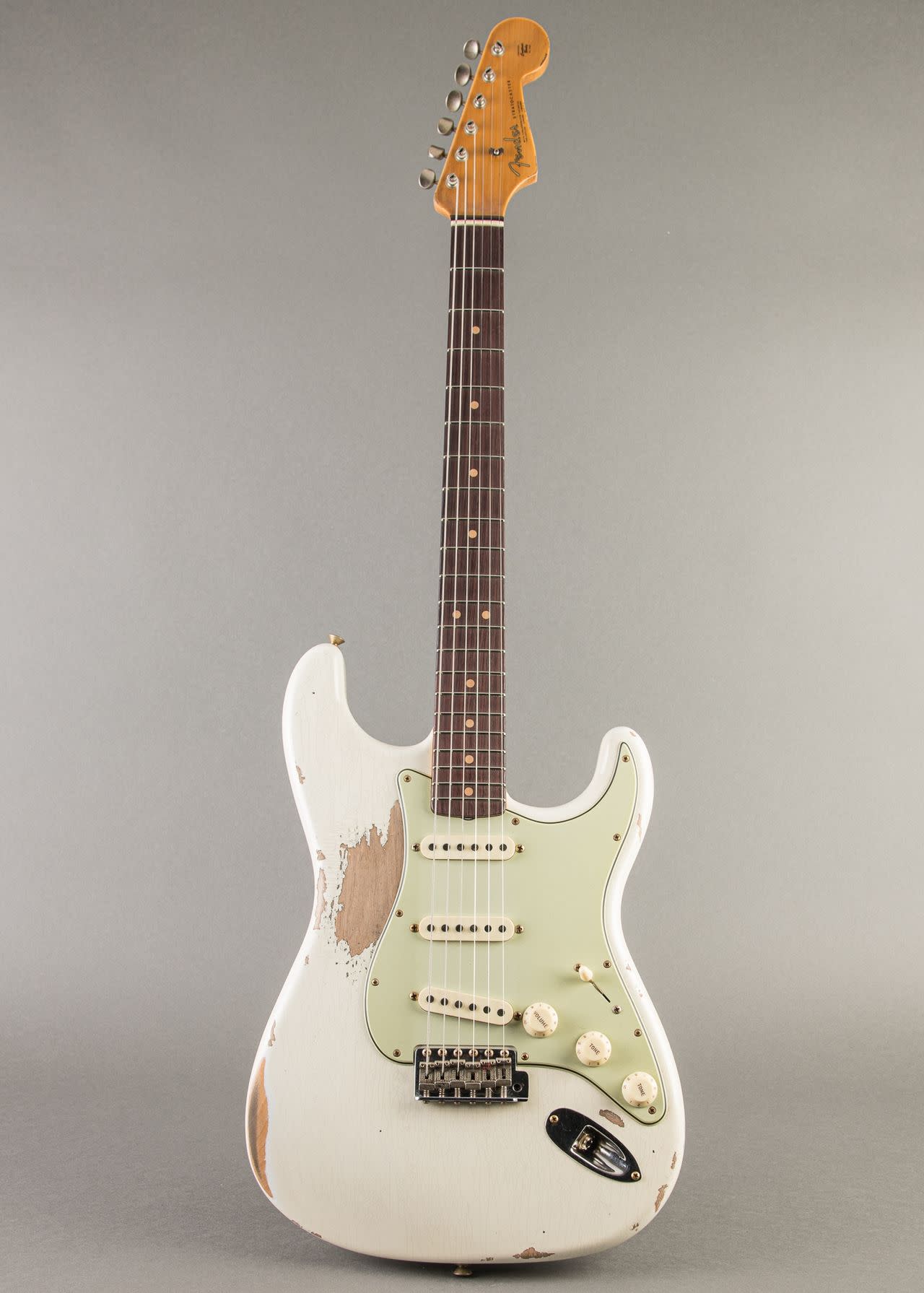 Fender Custom Shop Limited '64 L-series Stratocaster Heavy Relic 2025, Olympic White