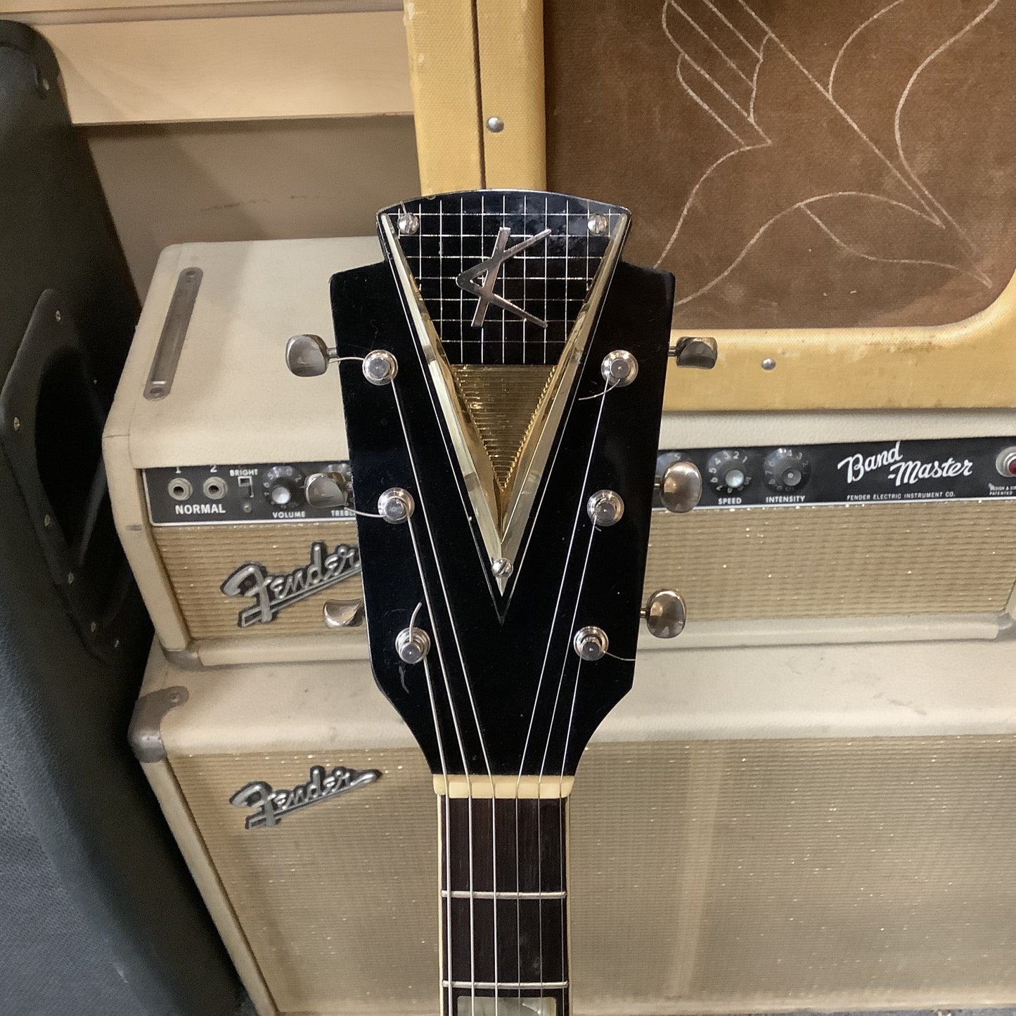 1950’s Kay Uptown Factory Black-Kelvinator Headstock