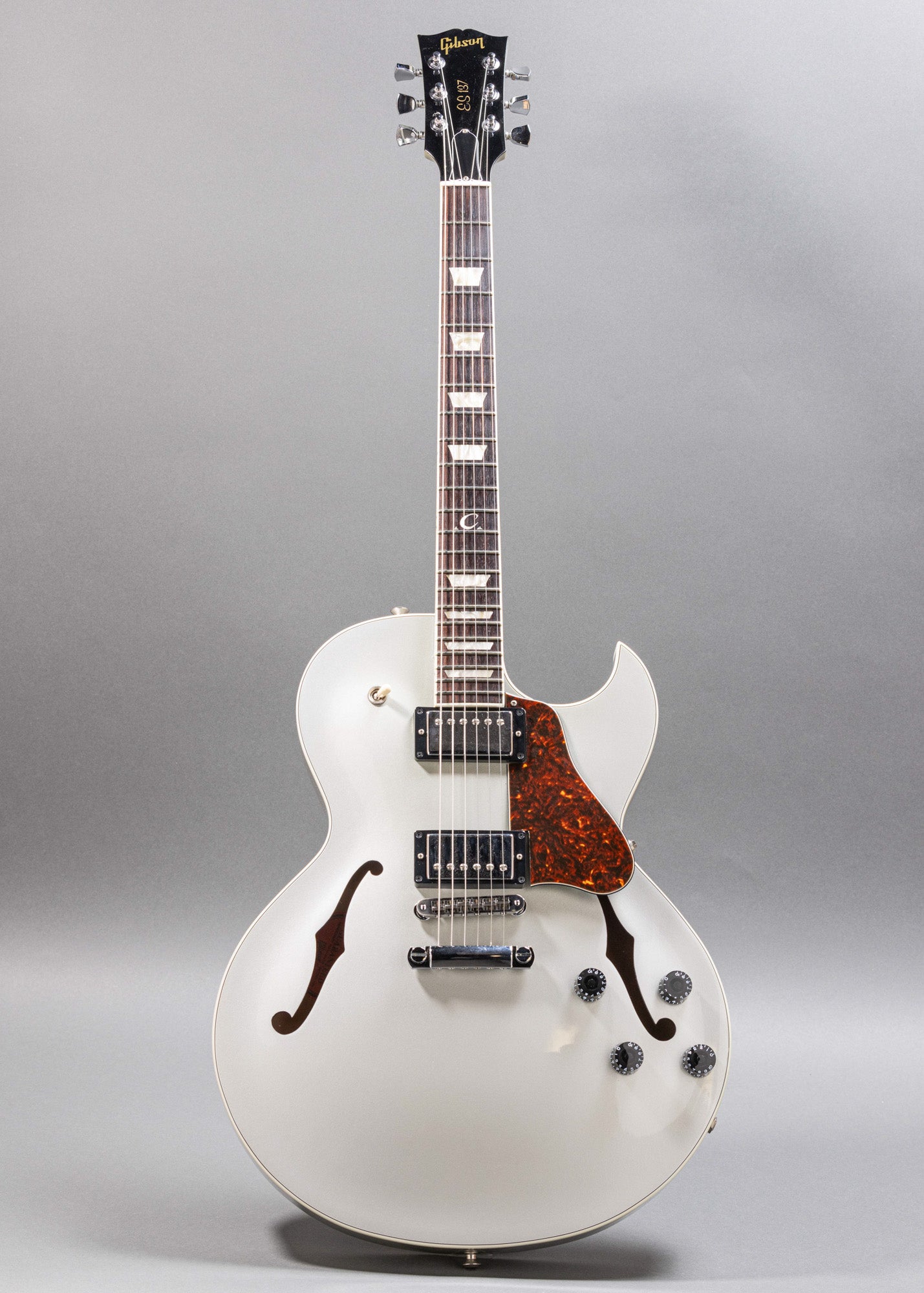 2010 Gibson ES-137 Electric Guitar Silver