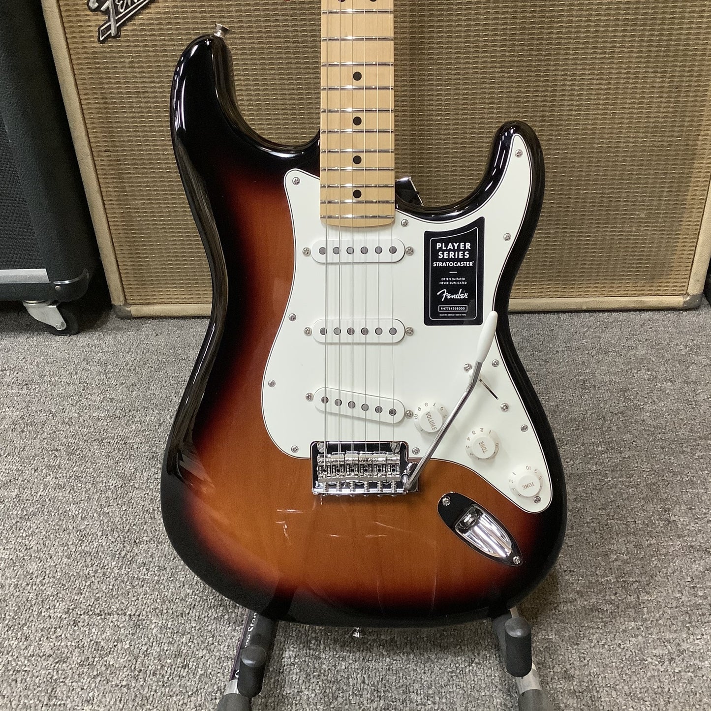 Brand New 2021 Fender Stratocaster Player Series Sunburst, Made In Mexico