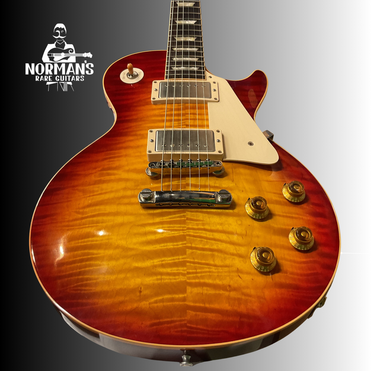 2006 Gibson Les Paul Standard '59 Reissue Electric Guitar Cherry Sunburst Flame Norman's Personal Stash!