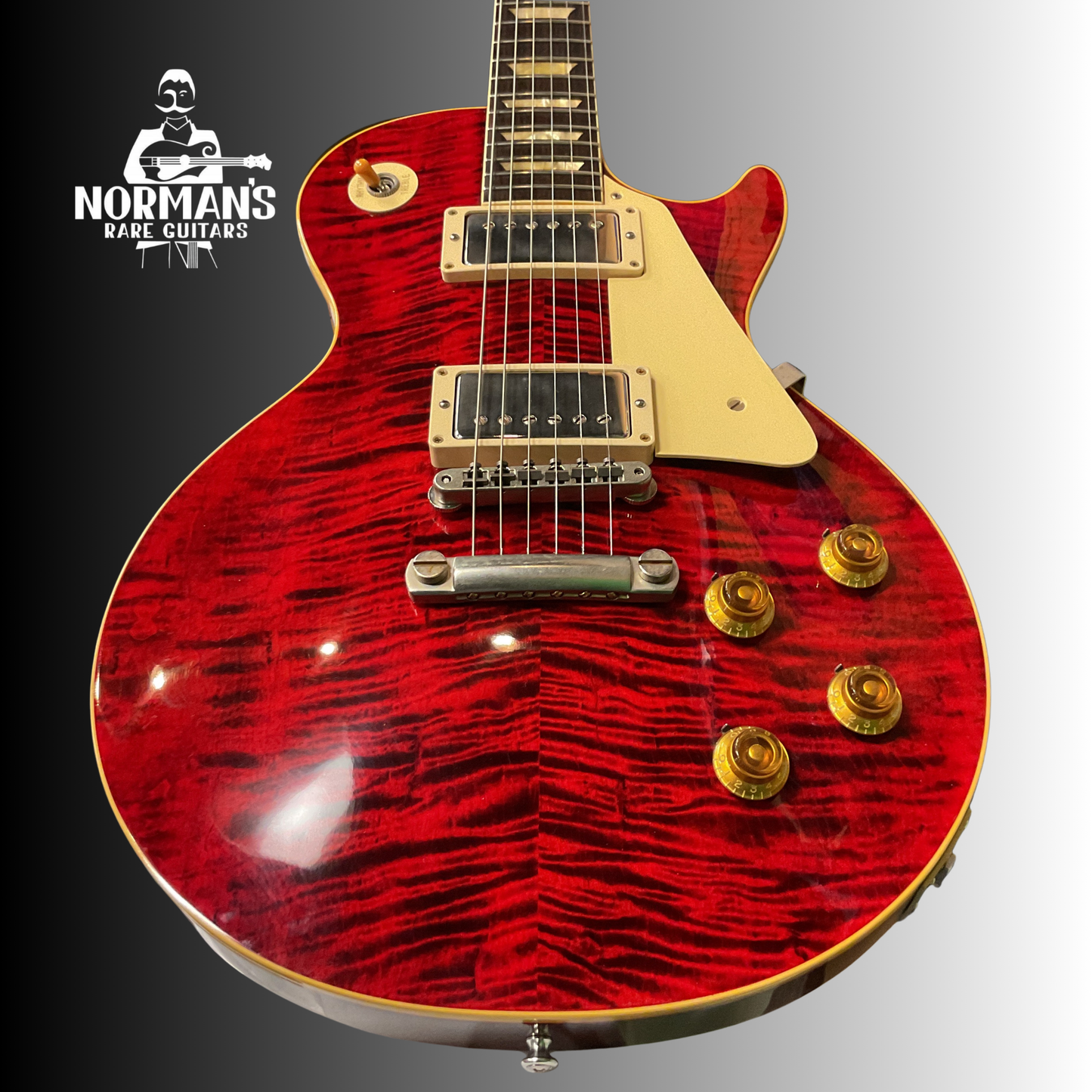 2018 Gibson Custom Historic Les Paul Red Flame Top Norman's Personal Stash!