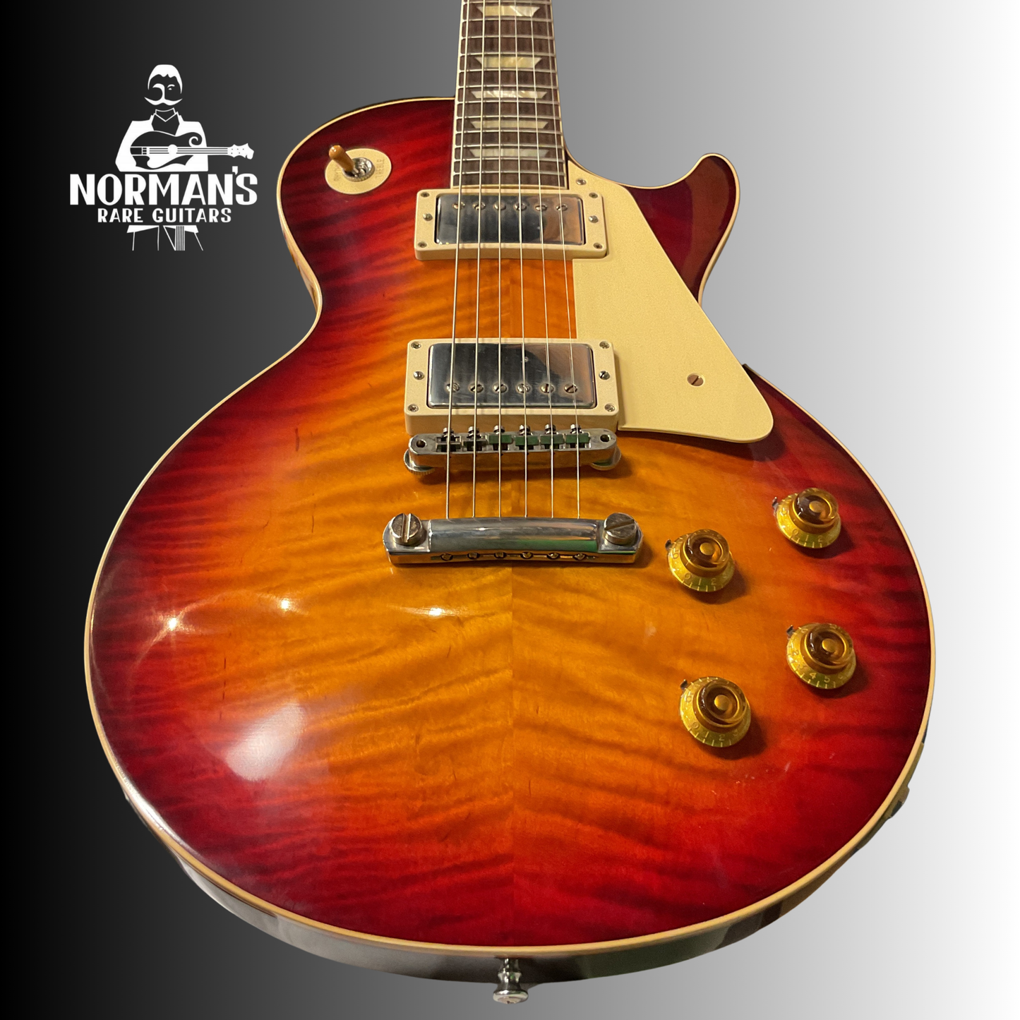 2019 Gibson Custom Shop Les Paul Standard '59 Burgundy Sunburst Flame Norman's Personal Stash!