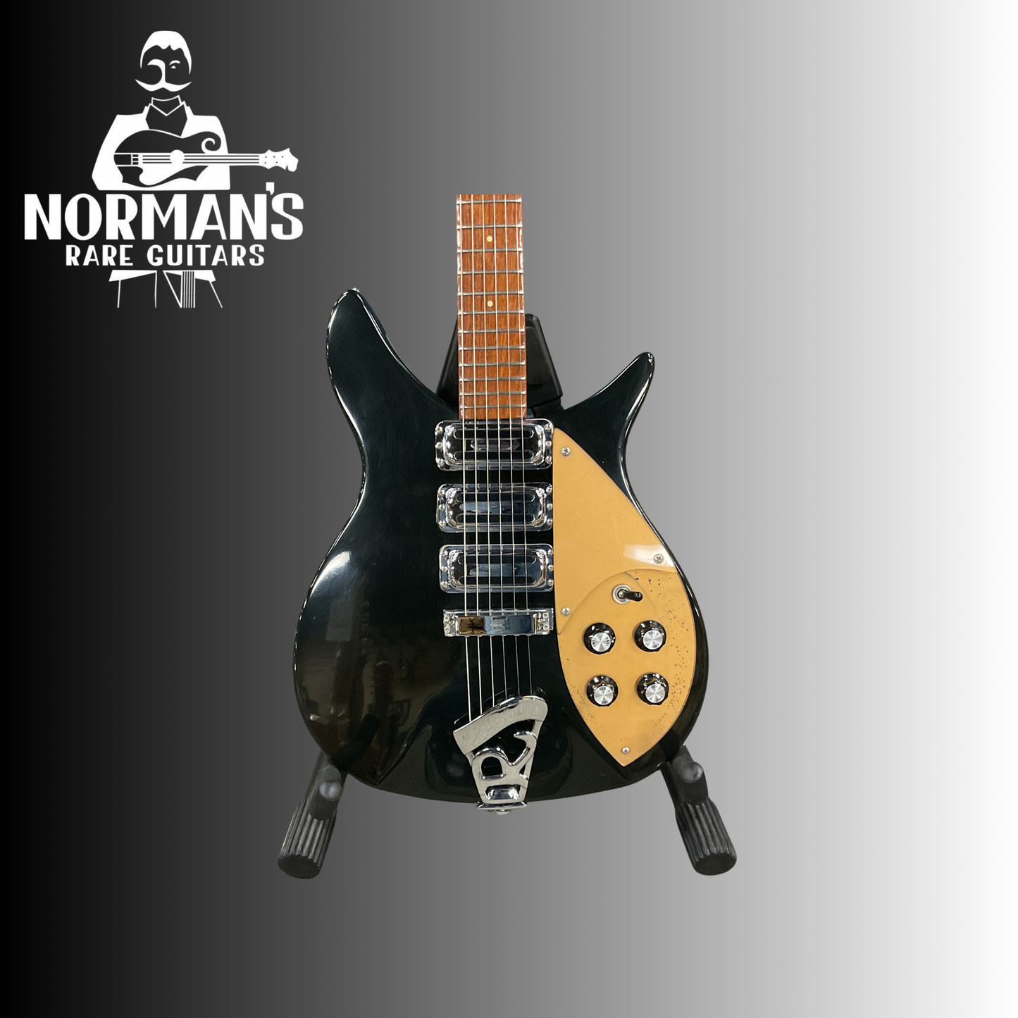 1984 Rickenbacker 320 Jetglo '63 Specs W/ Gold Pickguard