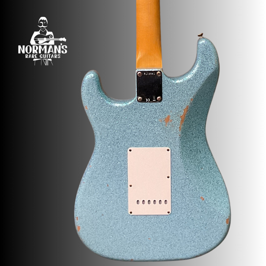 2021 Fender Custom Shop '60 Stratocaster Relic Daphne Blue Sparkle