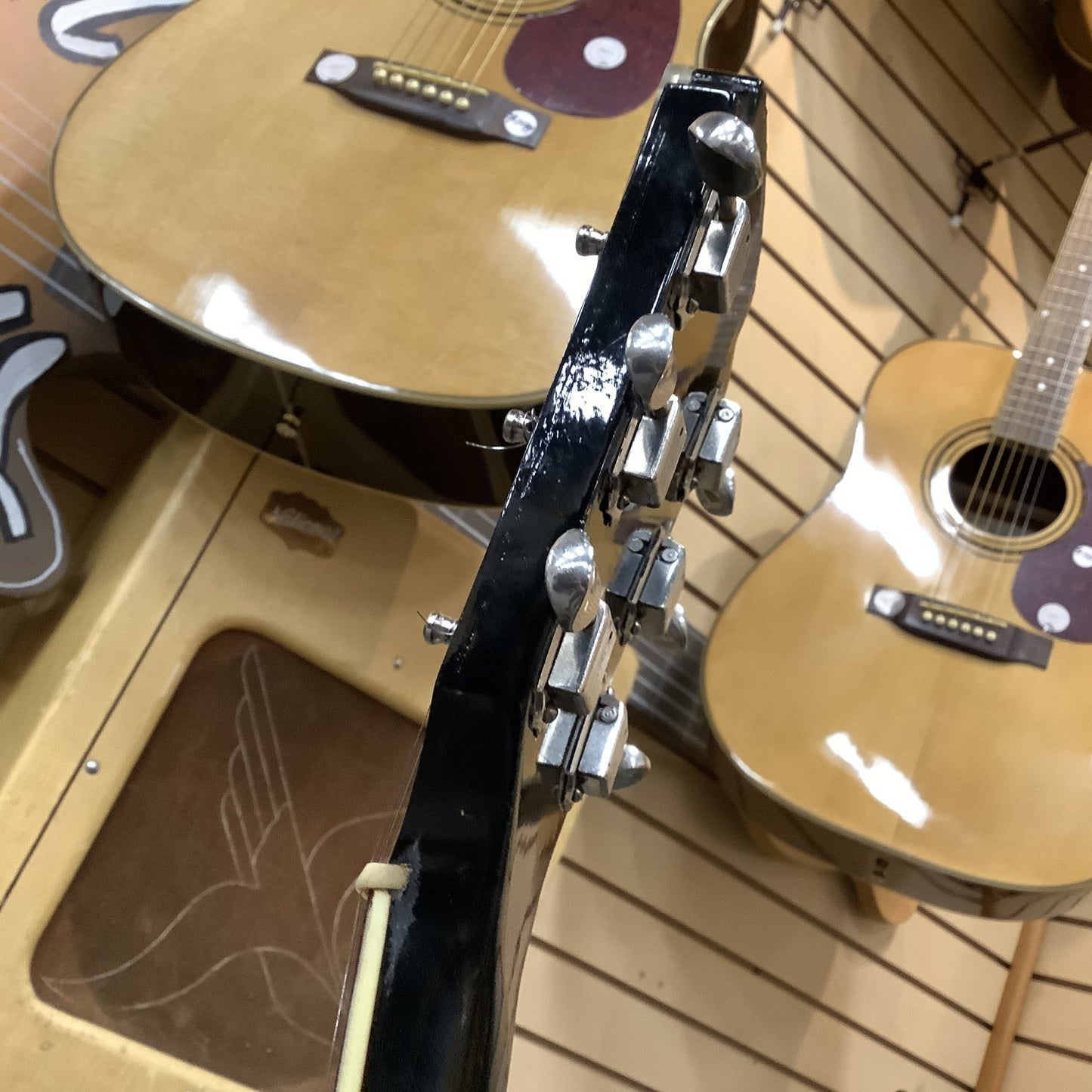 1950’s Kay Uptown Factory Black-Kelvinator Headstock