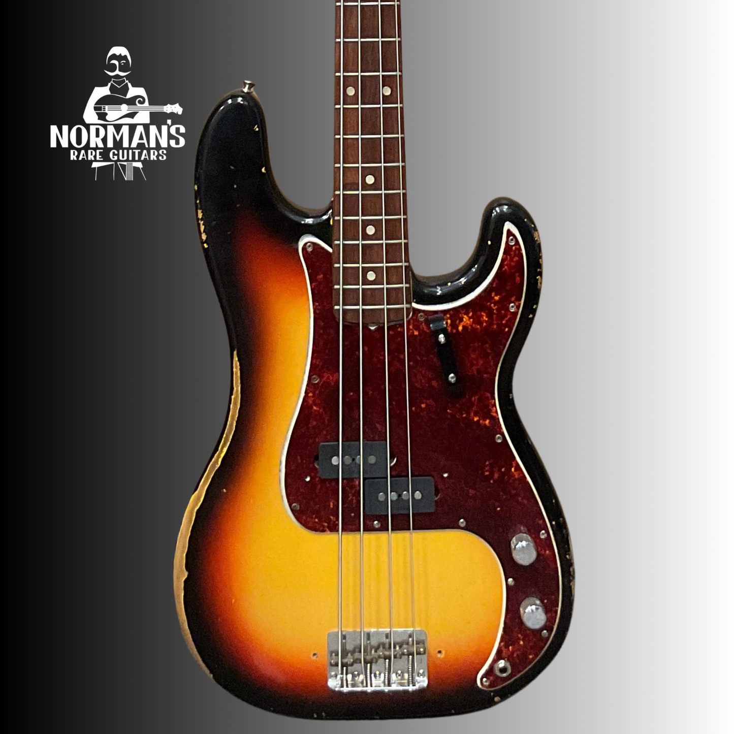 1965 Fender Precision Bass Sunburst W/ 1965 Jazz Bass Neck
