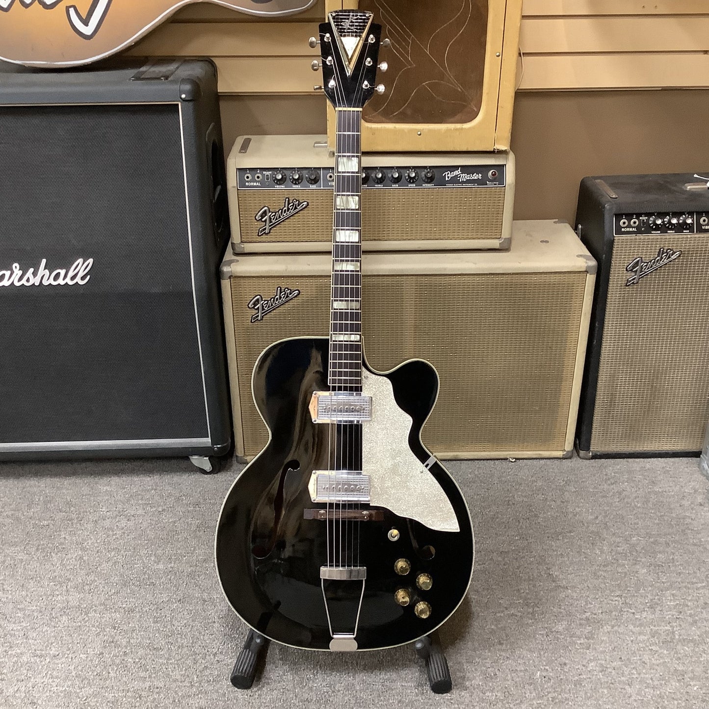 1950’s Kay Uptown Factory Black-Kelvinator Headstock