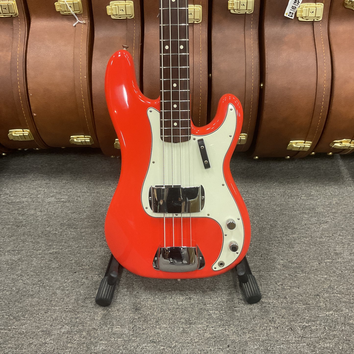 1983 Fender '62 Precision Bass Reissue Fiesta Red