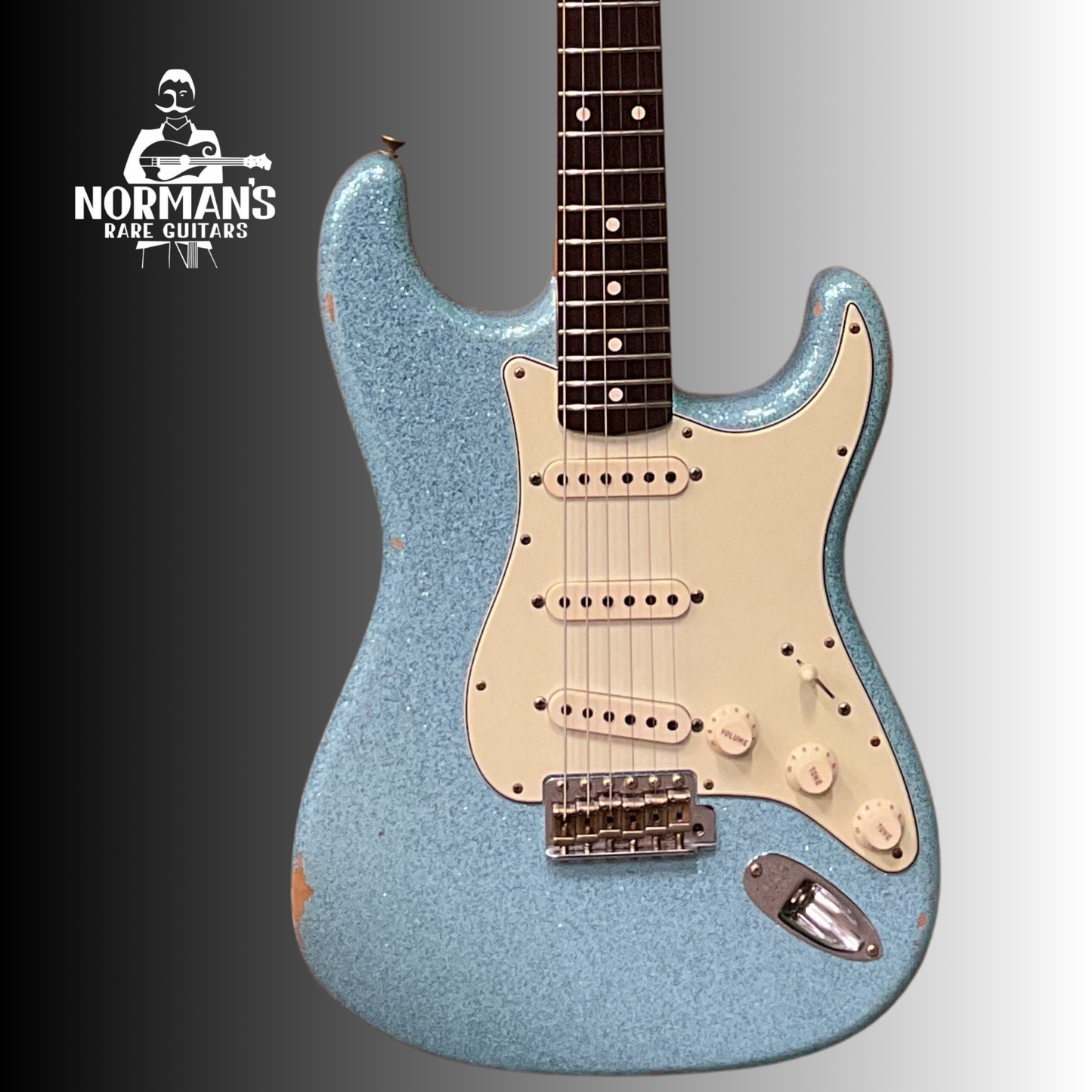 2021 Fender Custom Shop '60 Stratocaster Relic Daphne Blue Sparkle