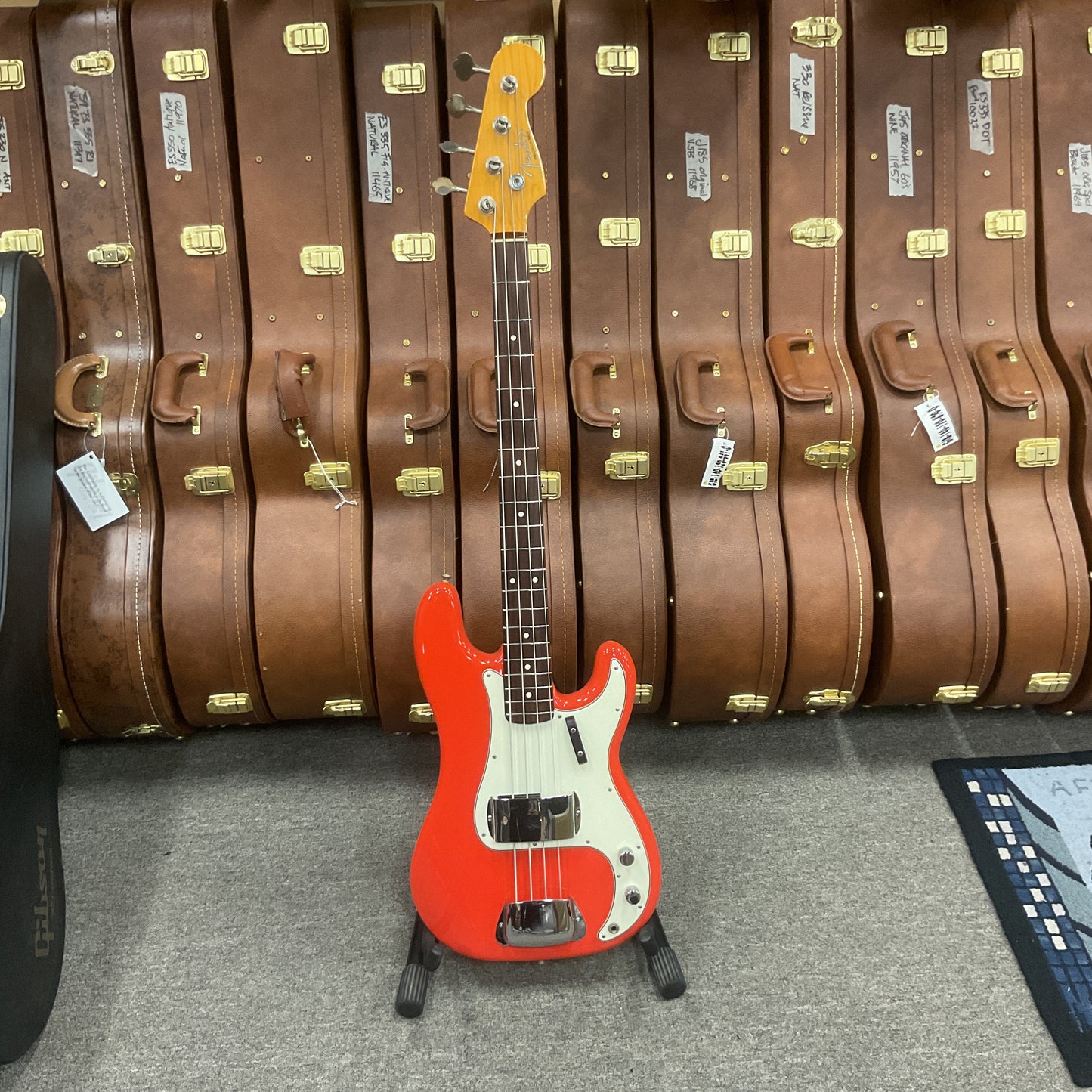 1983 Fender '62 Precision Bass Reissue Fiesta Red