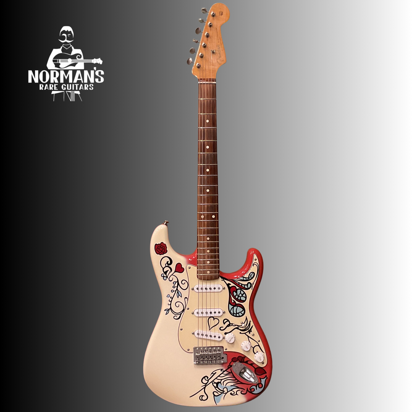 2017 Fender Hendrix Stratocaster Monterrey Fiesta Red Painted