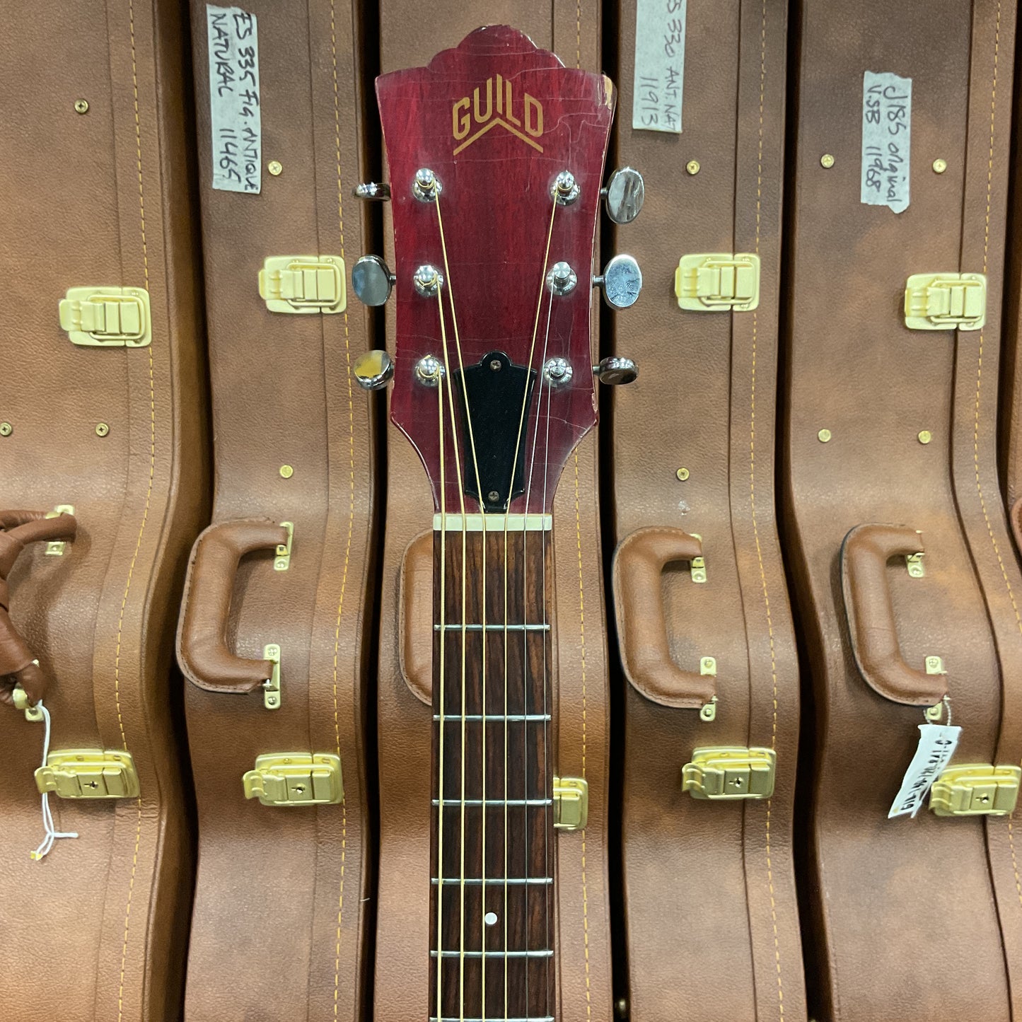 1974 Guild D-25C Cherry Red Acoustic Electric