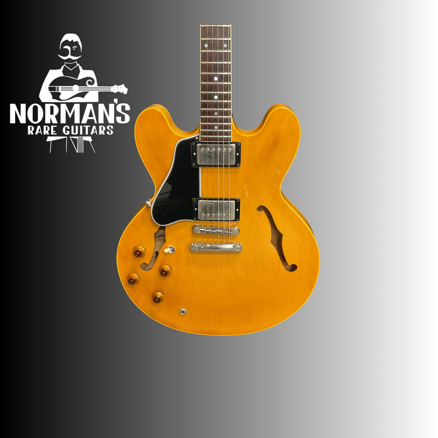 1983 Gibson ES-335 Dot Semi Hollow Electric Reissue Blonde Left Handed