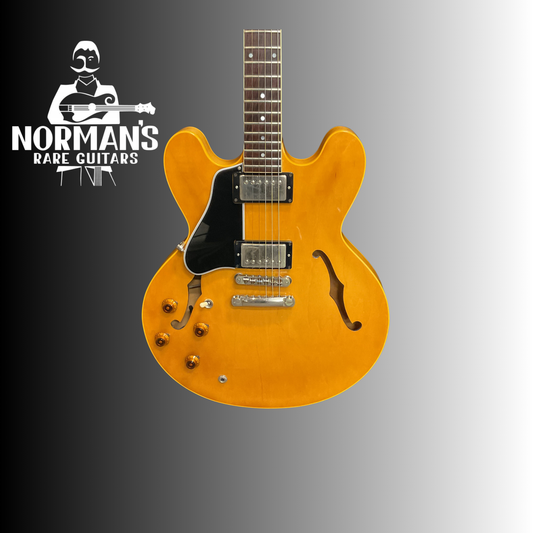 1983 Gibson ES-335 Dot Semi Hollow Electric Reissue Blonde Left Handed