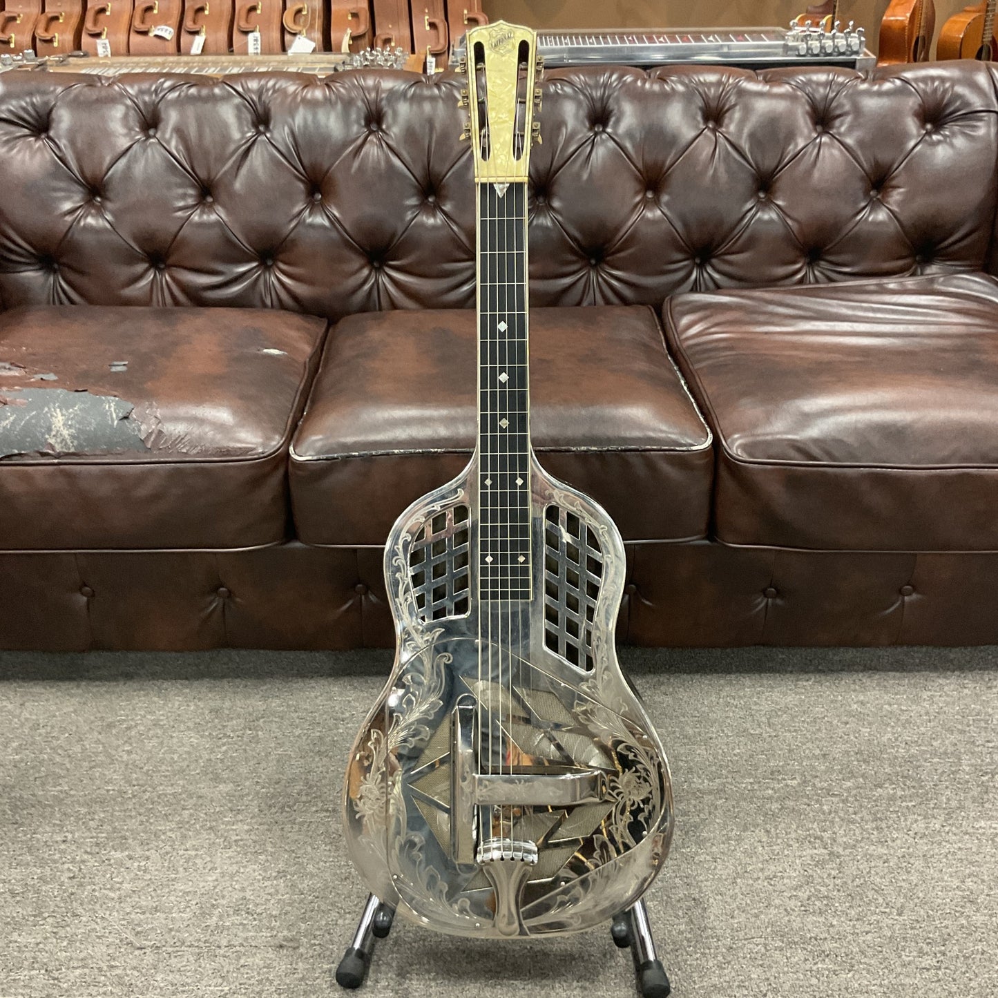 Used National Tricone Squareneck Chrome