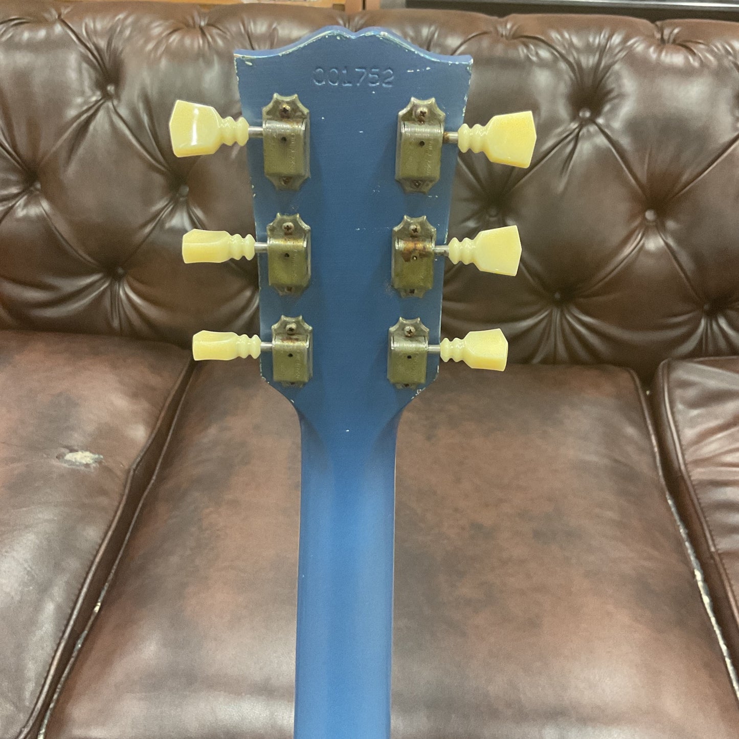 2018 Gibson Custom Shop SG Les Paul Aged Pelham Blue