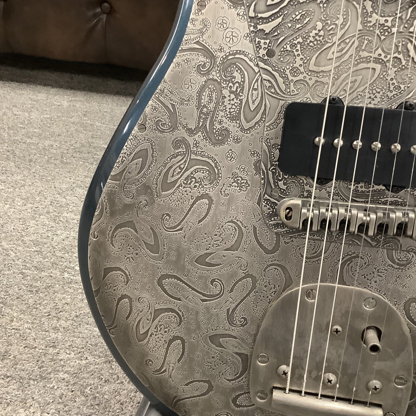 2017 James Trussart Jazzmaster-Style Metallic Blue