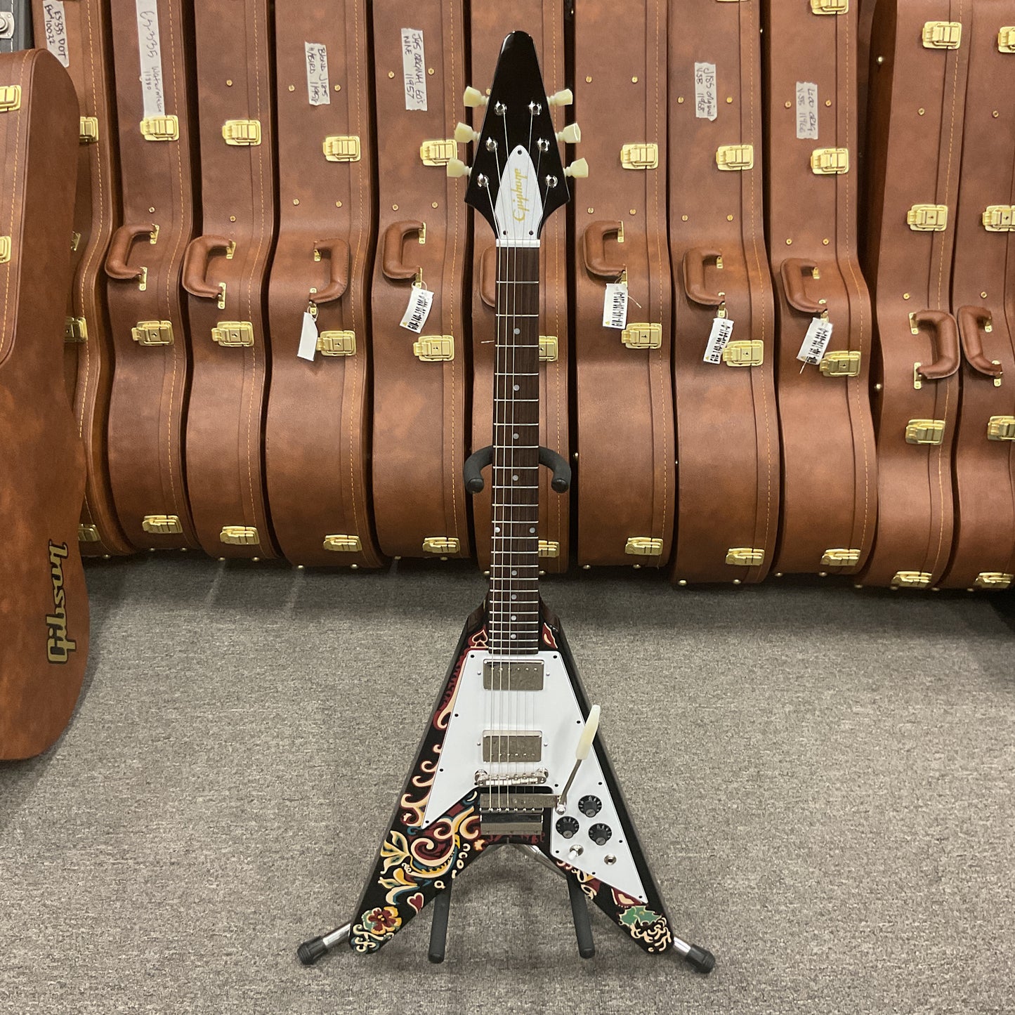 New Epiphone Jimi Hendrix "Love Drops" Flying V