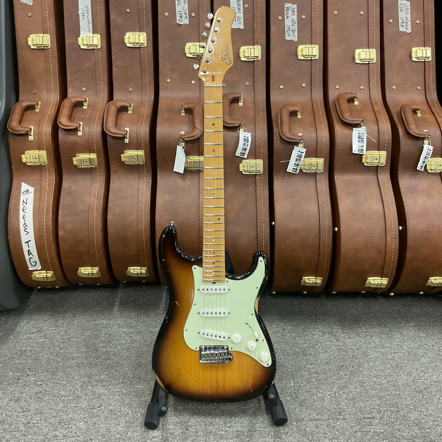 2012 Suhr "The Micheal Jackson Immortal World Tour" Strat Classic Antique 2 Tone Tobacco Sunburst