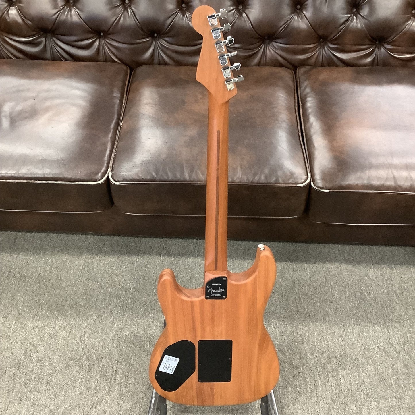 Used Fender Strat Acoustasonic Black Made In USA