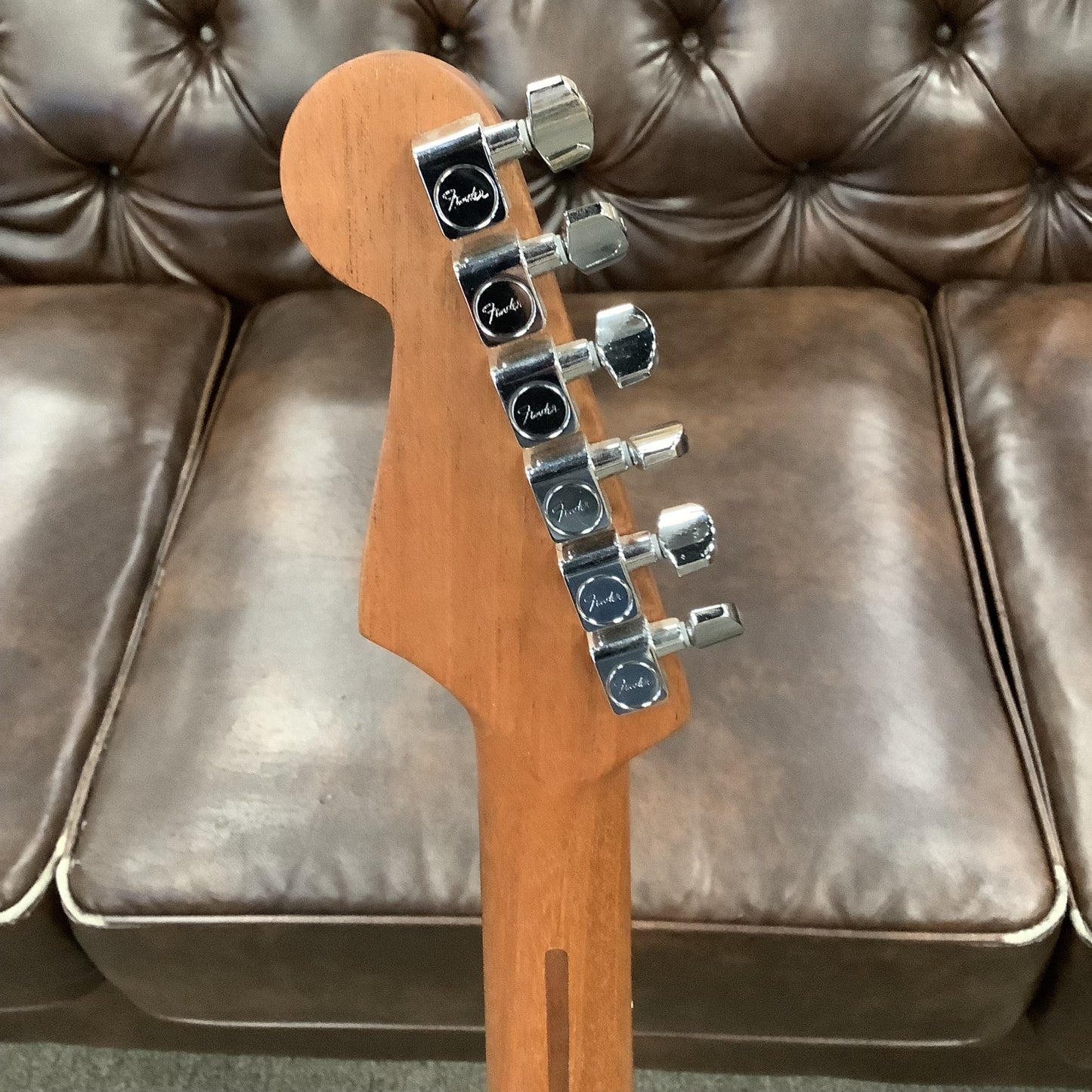 Used Fender Strat Acoustasonic Black Made In USA