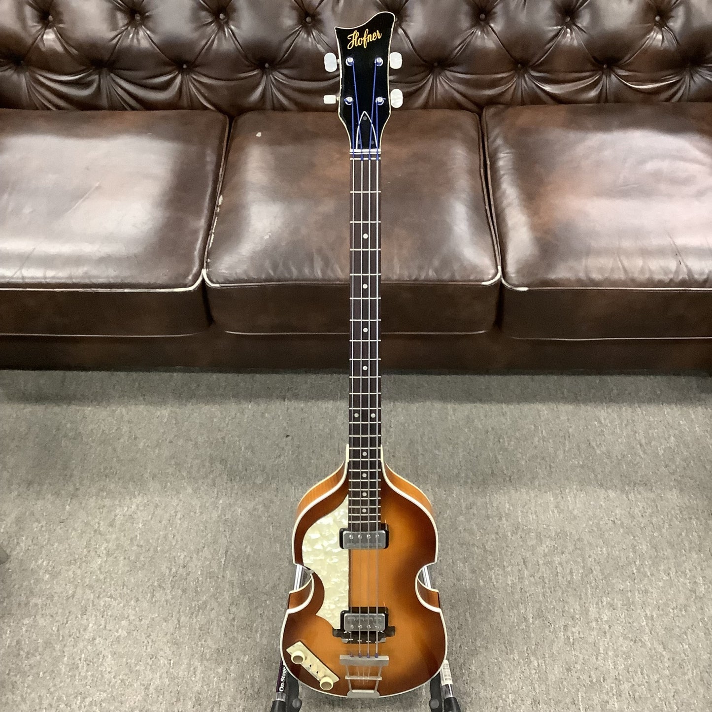 1990's Hofner Lefty Bass Sunburst