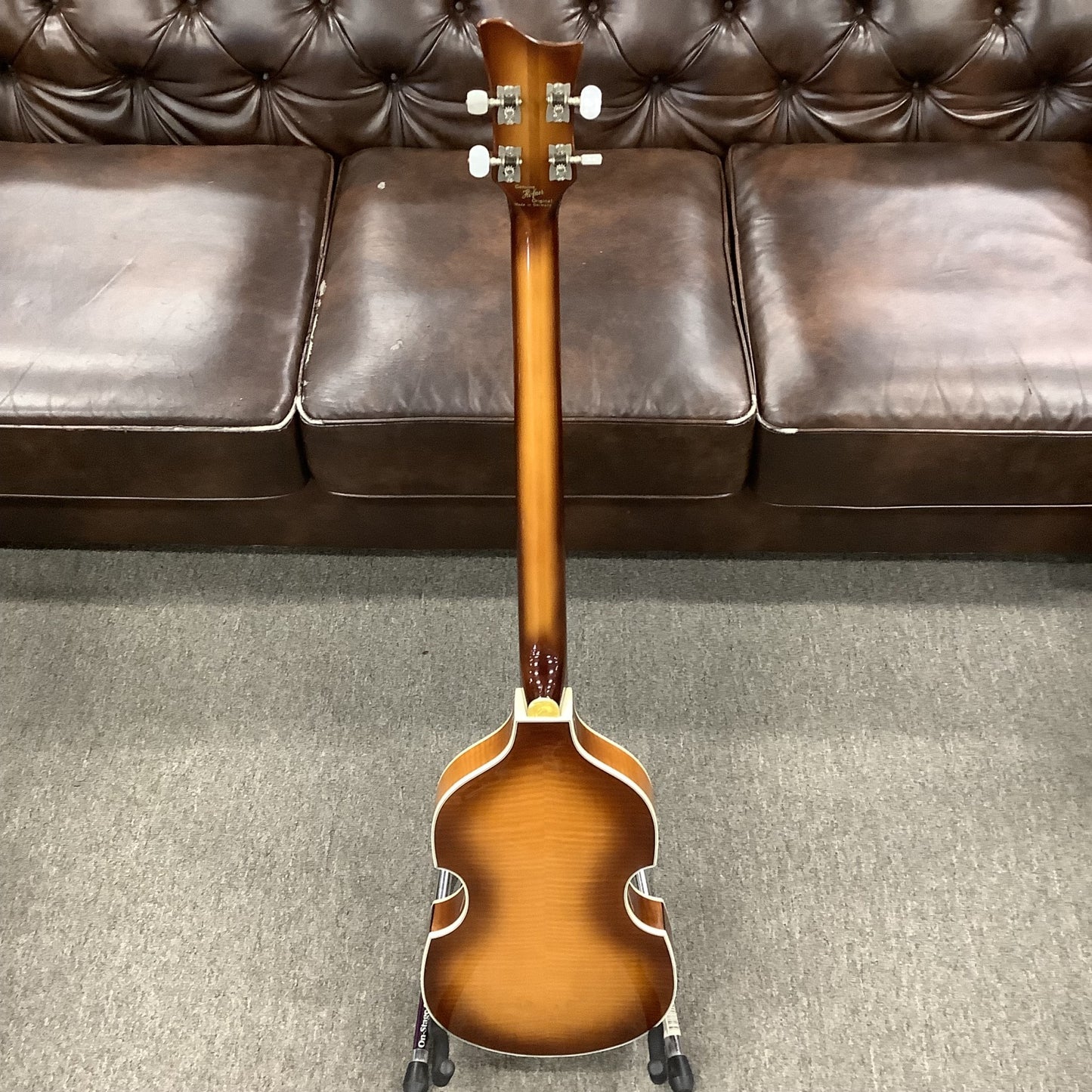 1990's Hofner Lefty Bass Sunburst