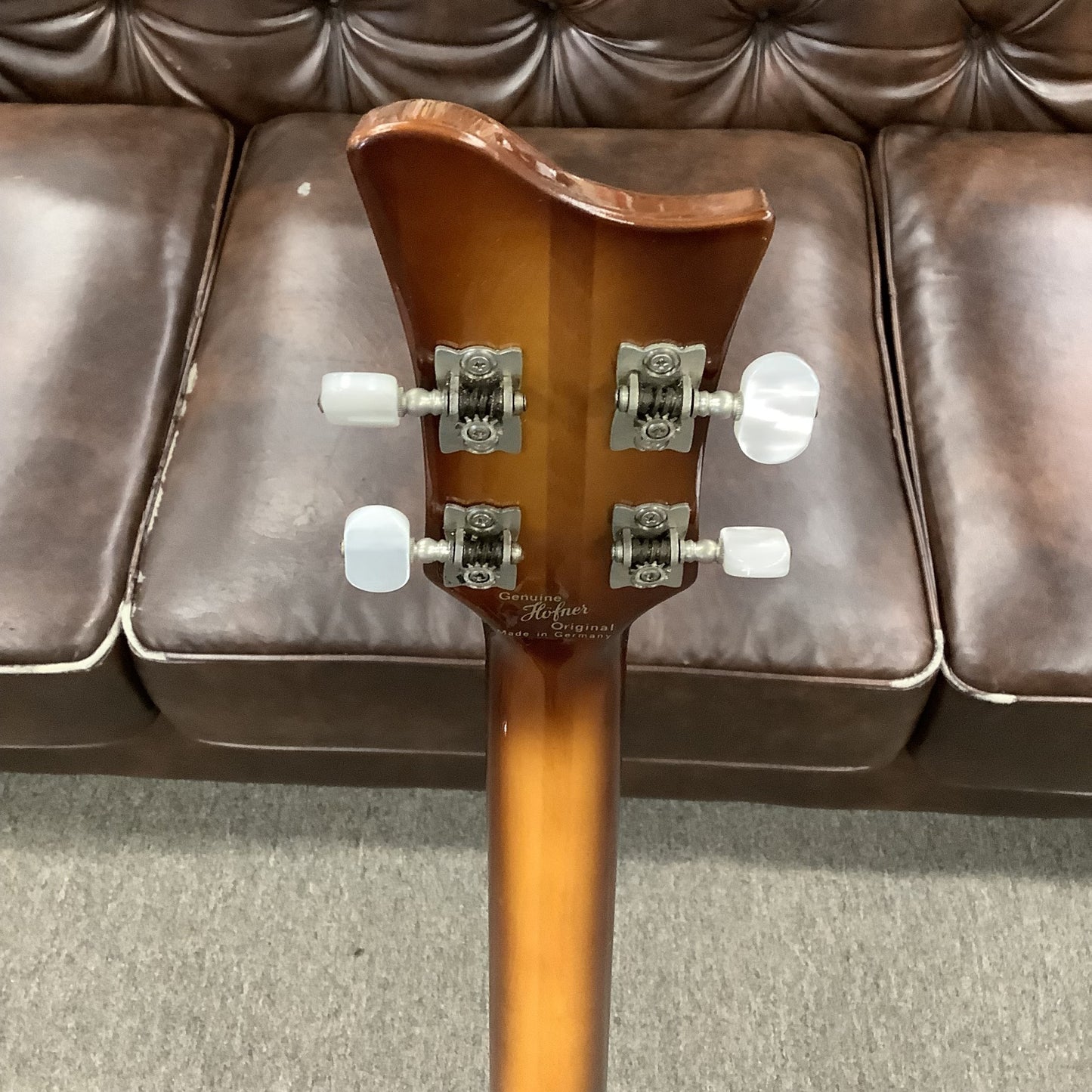 1990's Hofner Lefty Bass Sunburst